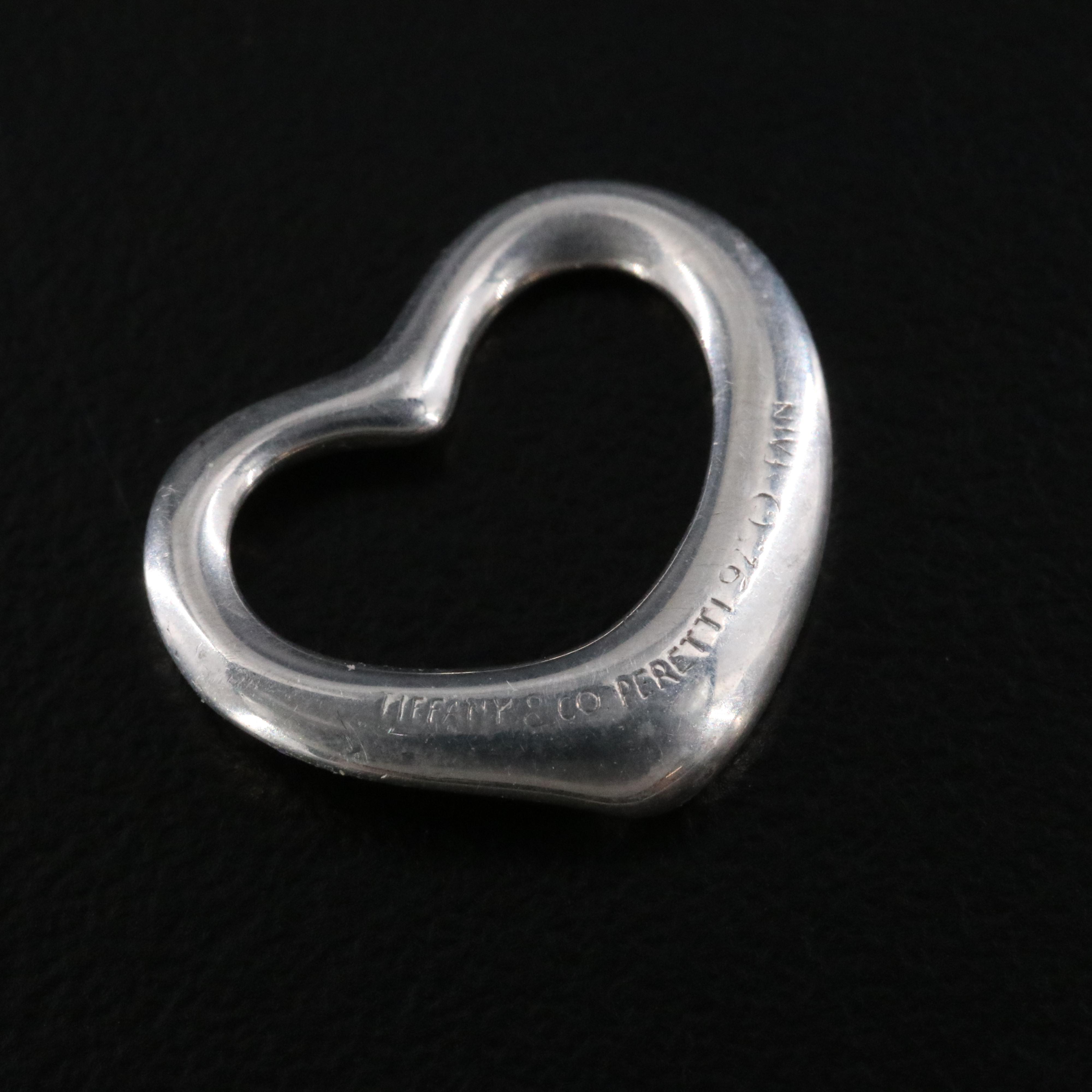 Elsa Peretti for Tiffany & Co. Open Heart Sterling Pendant