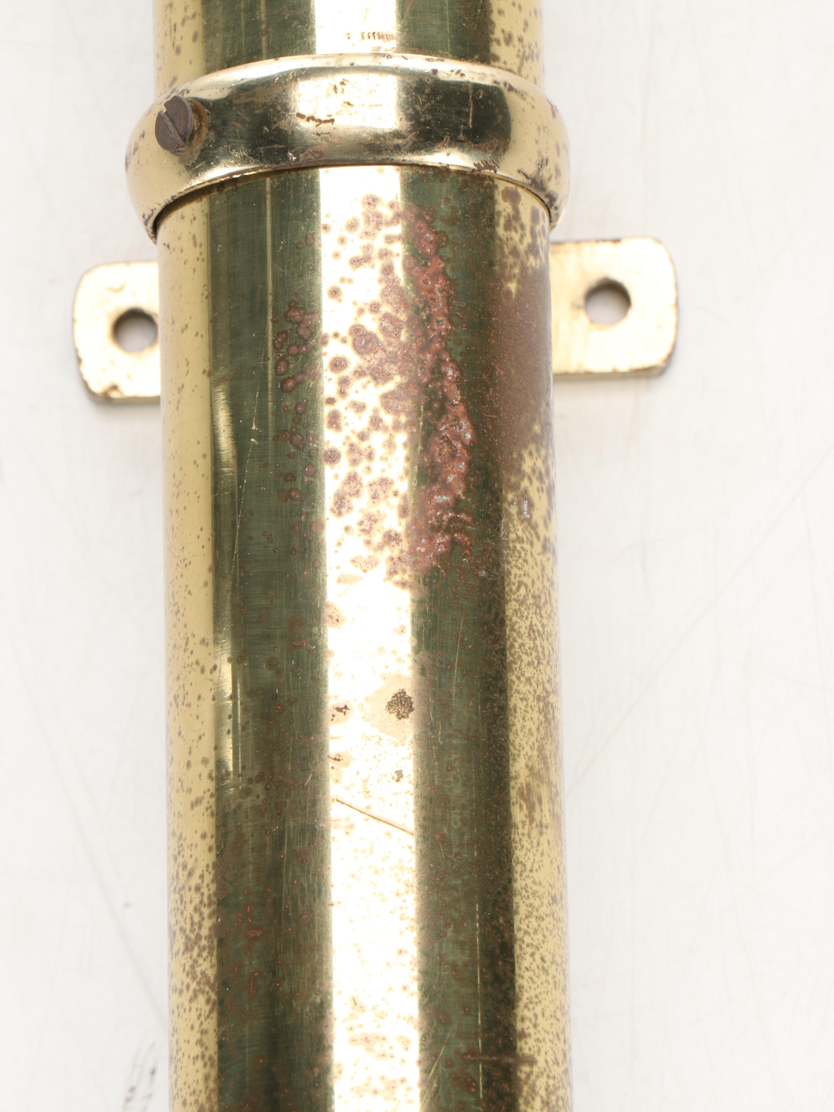 Art Deco Style Brass Wall Coat Rack