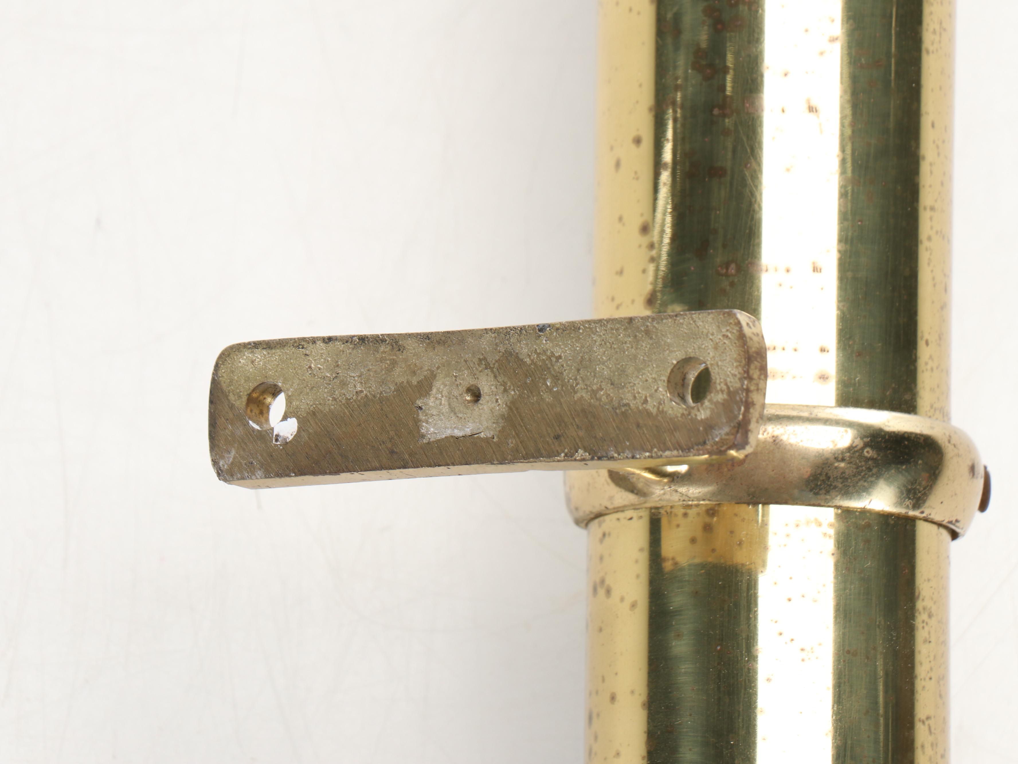 Art Deco Style Brass Wall Coat Rack