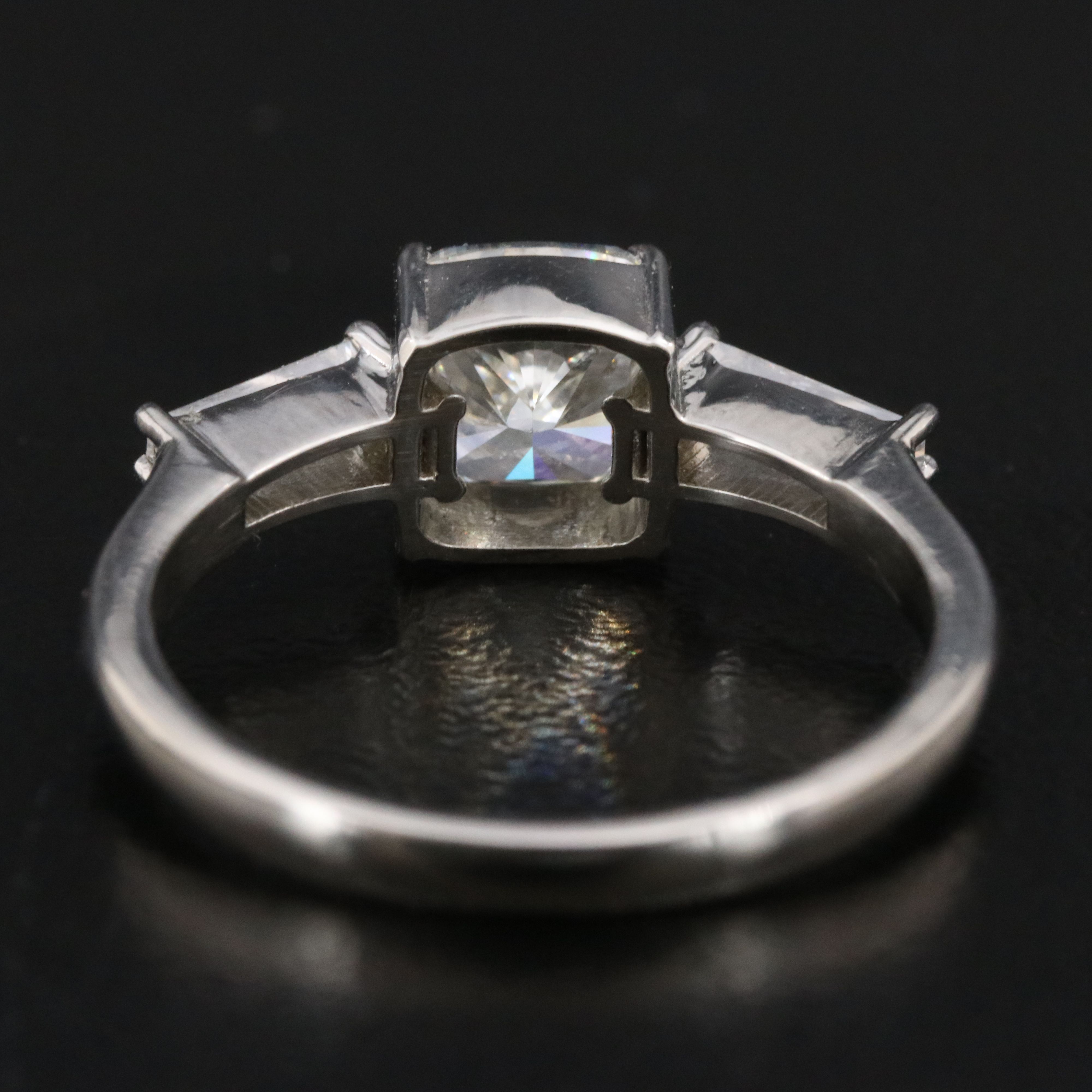 Platinum 1.50 CTW Diamond Ring with GIA Report