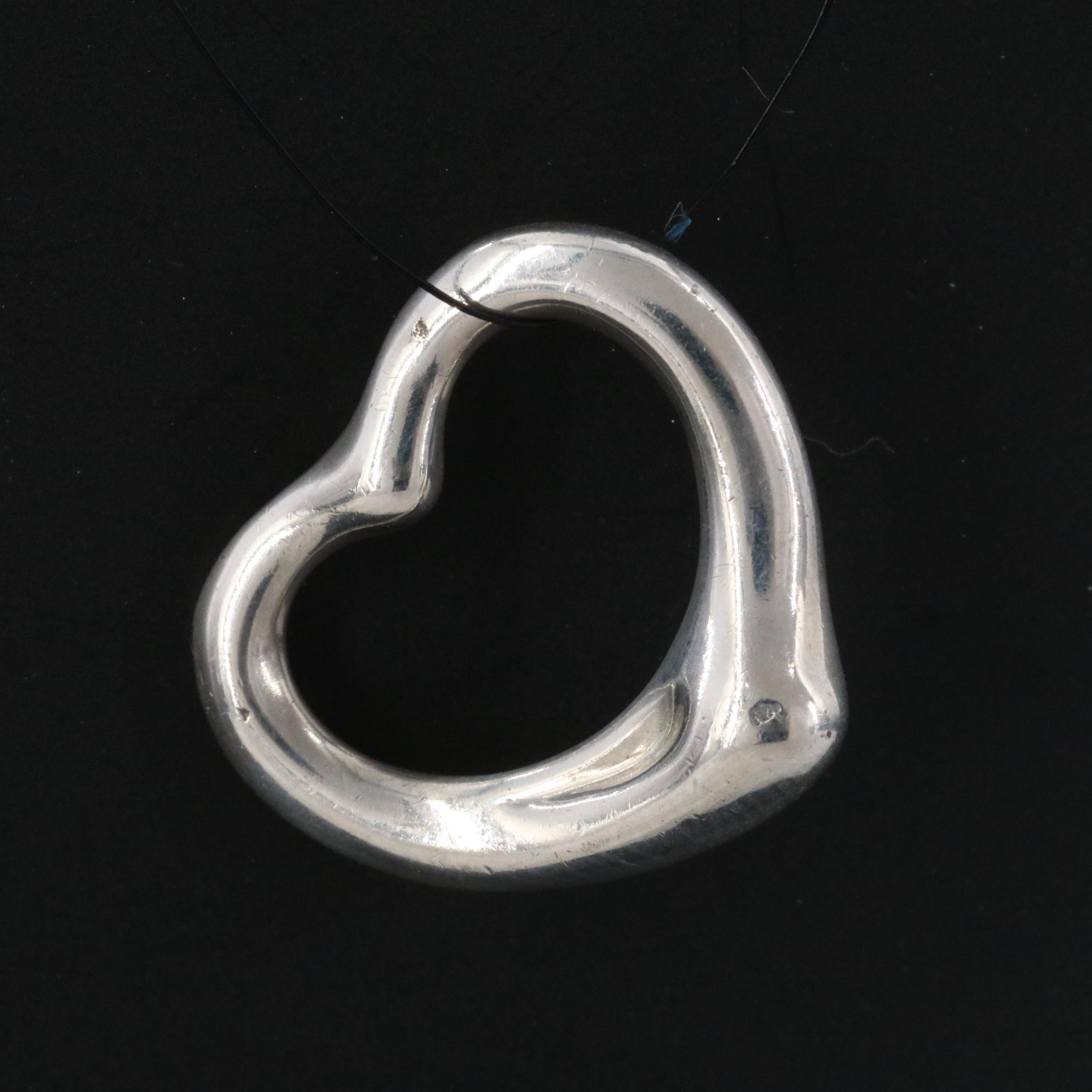 Elsa Peretti for Tiffany & Co. Open Heart Sterling Pendant