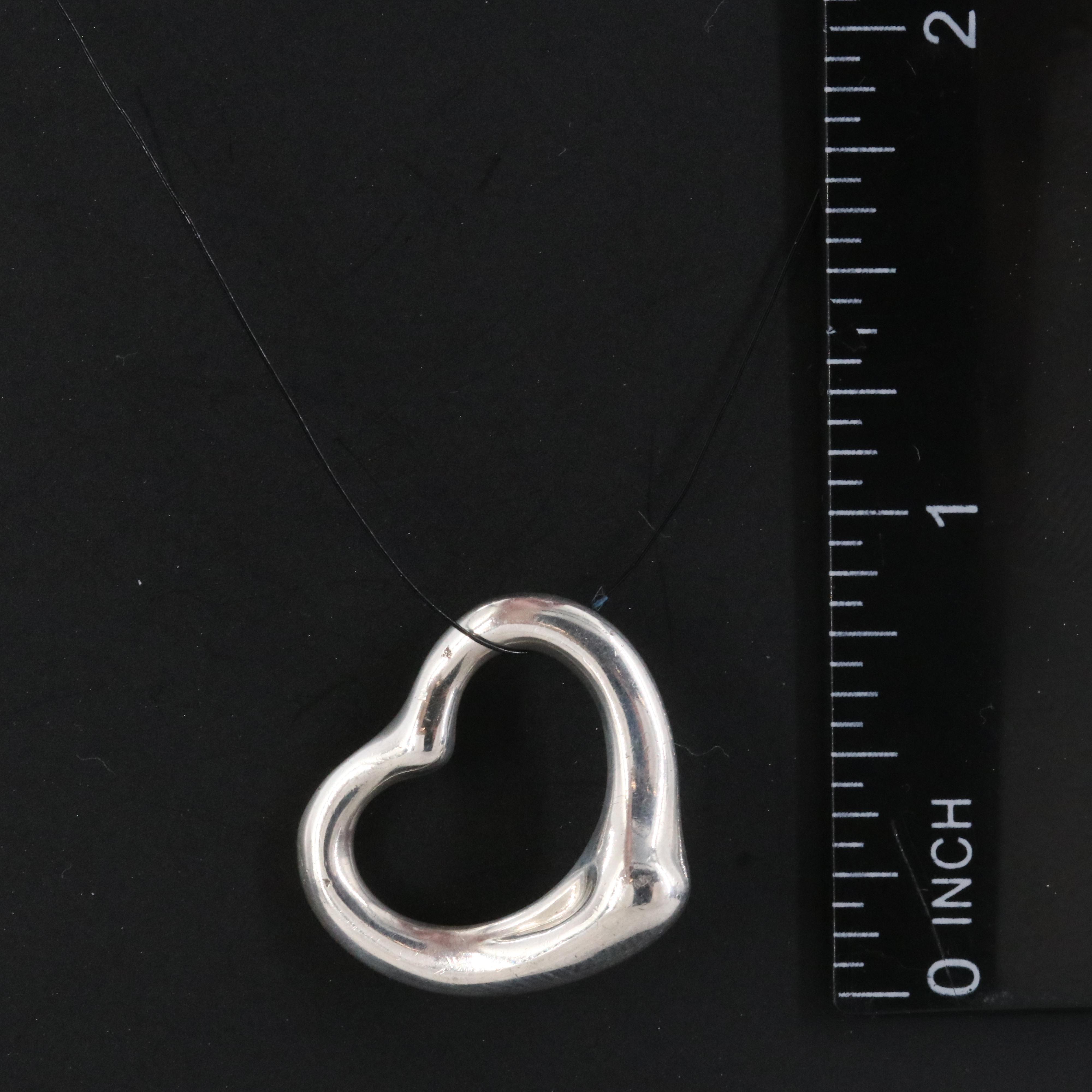 Elsa Peretti for Tiffany & Co. Open Heart Sterling Pendant