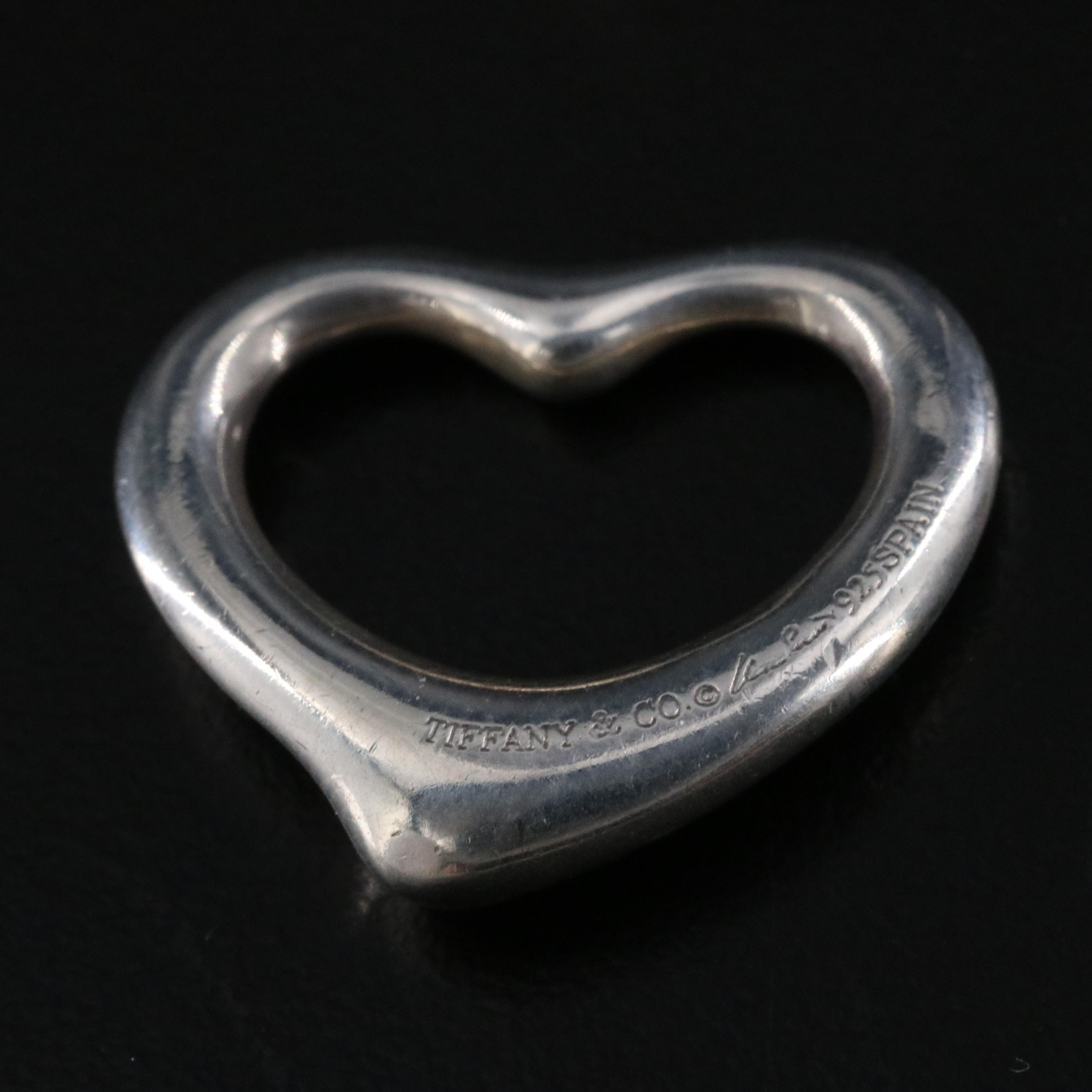 Elsa Peretti for Tiffany & Co. Open Heart Sterling Pendant