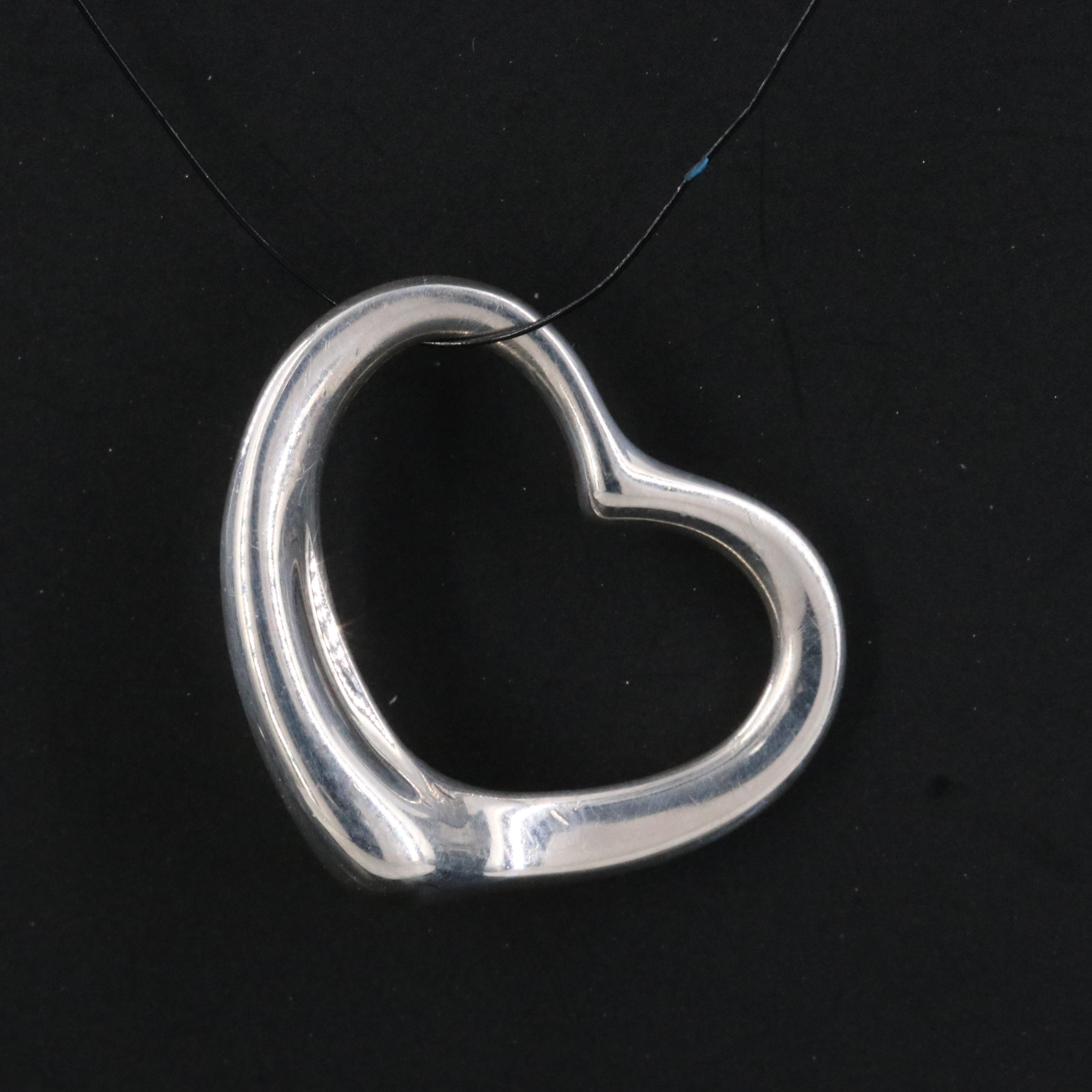 Elsa Peretti for Tiffany & Co. Medium Open Heart Sterling Pendant