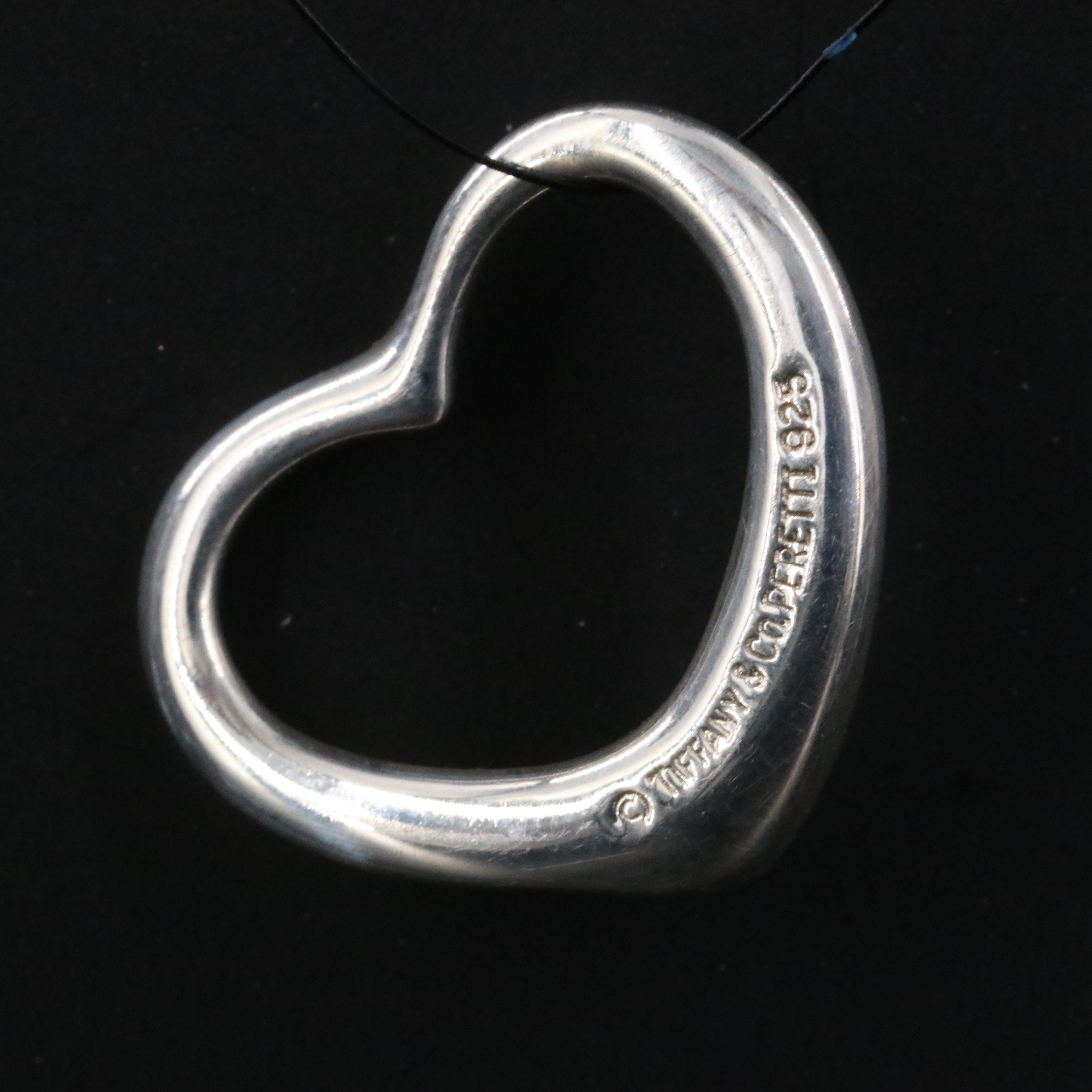 Elsa Peretti for Tiffany & Co. Medium Open Heart Sterling Pendant