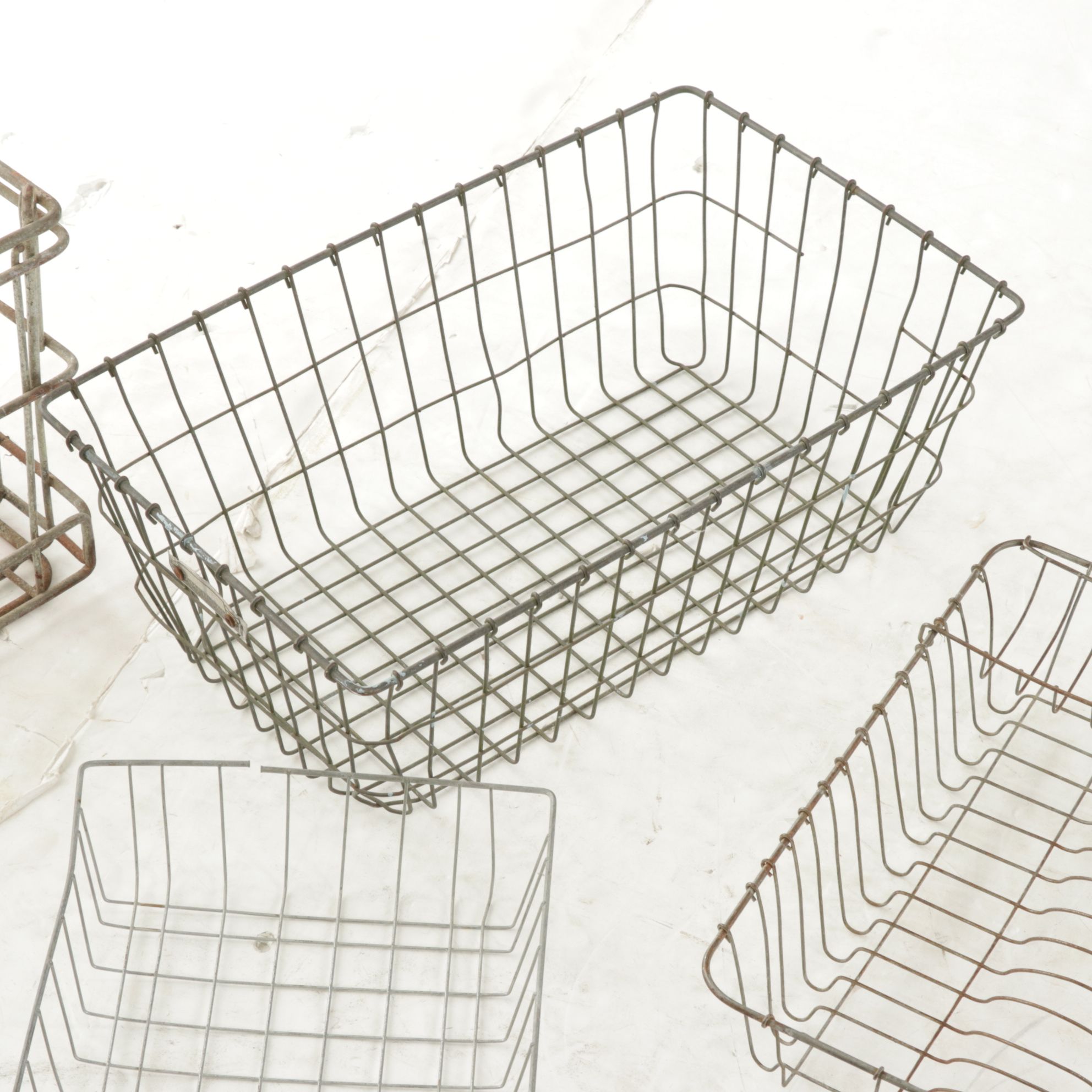 Metal Wire Drying Rack, Milk Crate and More Baskets