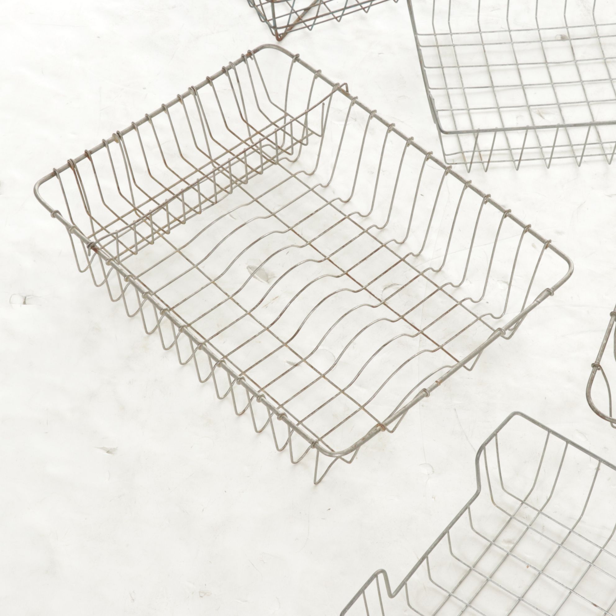 Metal Wire Drying Rack, Milk Crate and More Baskets