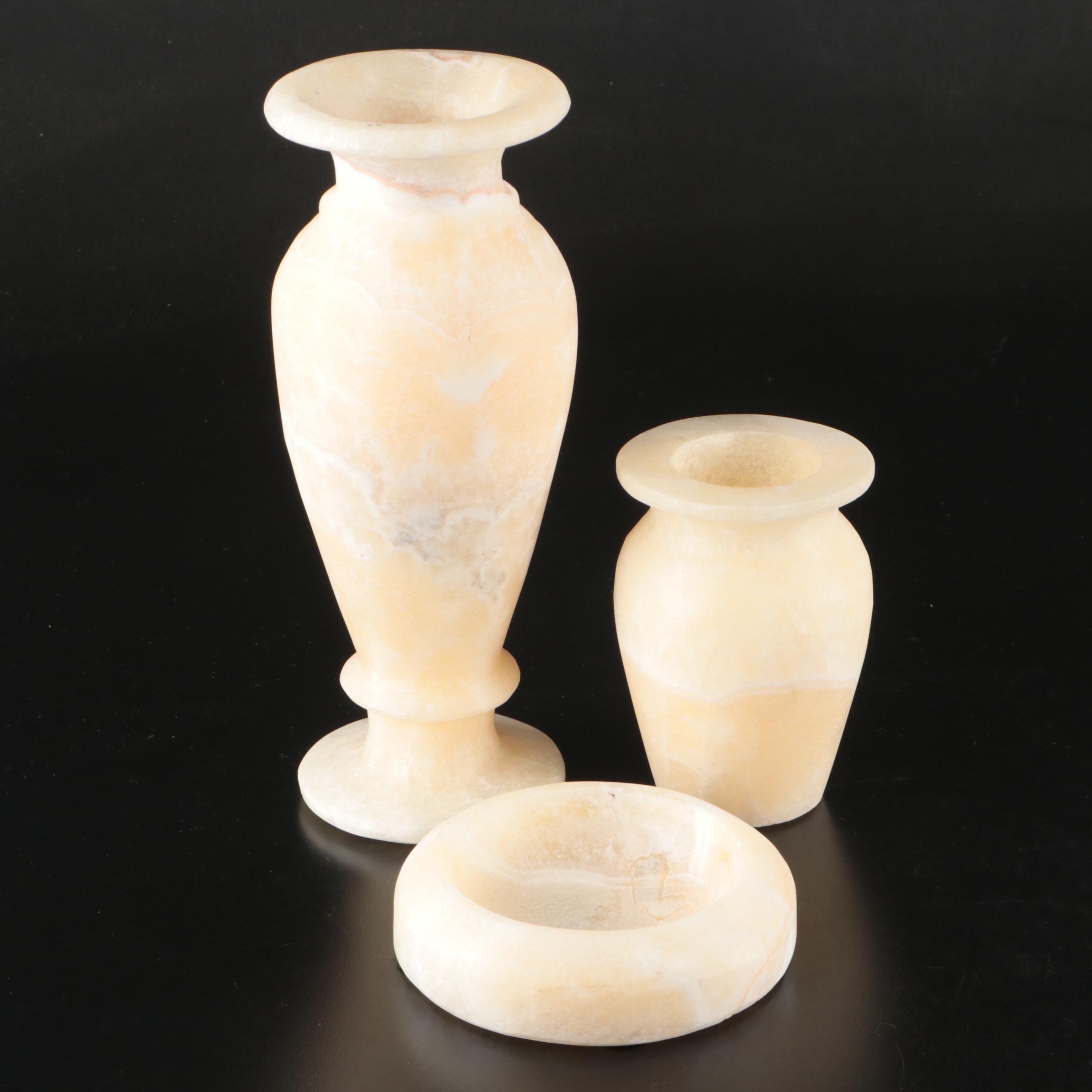 Egyptian Alabaster Vases