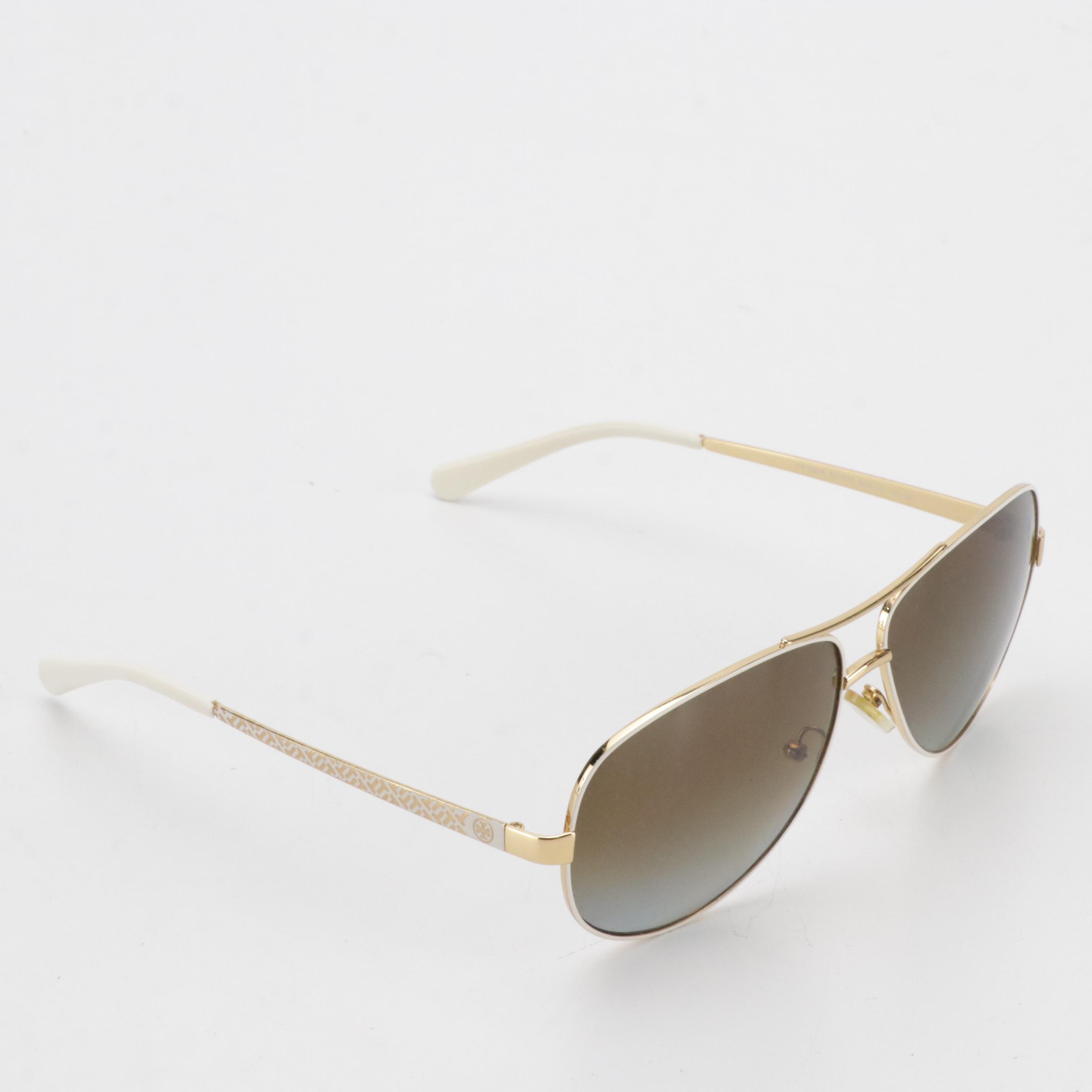 Tory Burch TY6035 3019T5 3P Polarized Aviator Sunglasses in Case