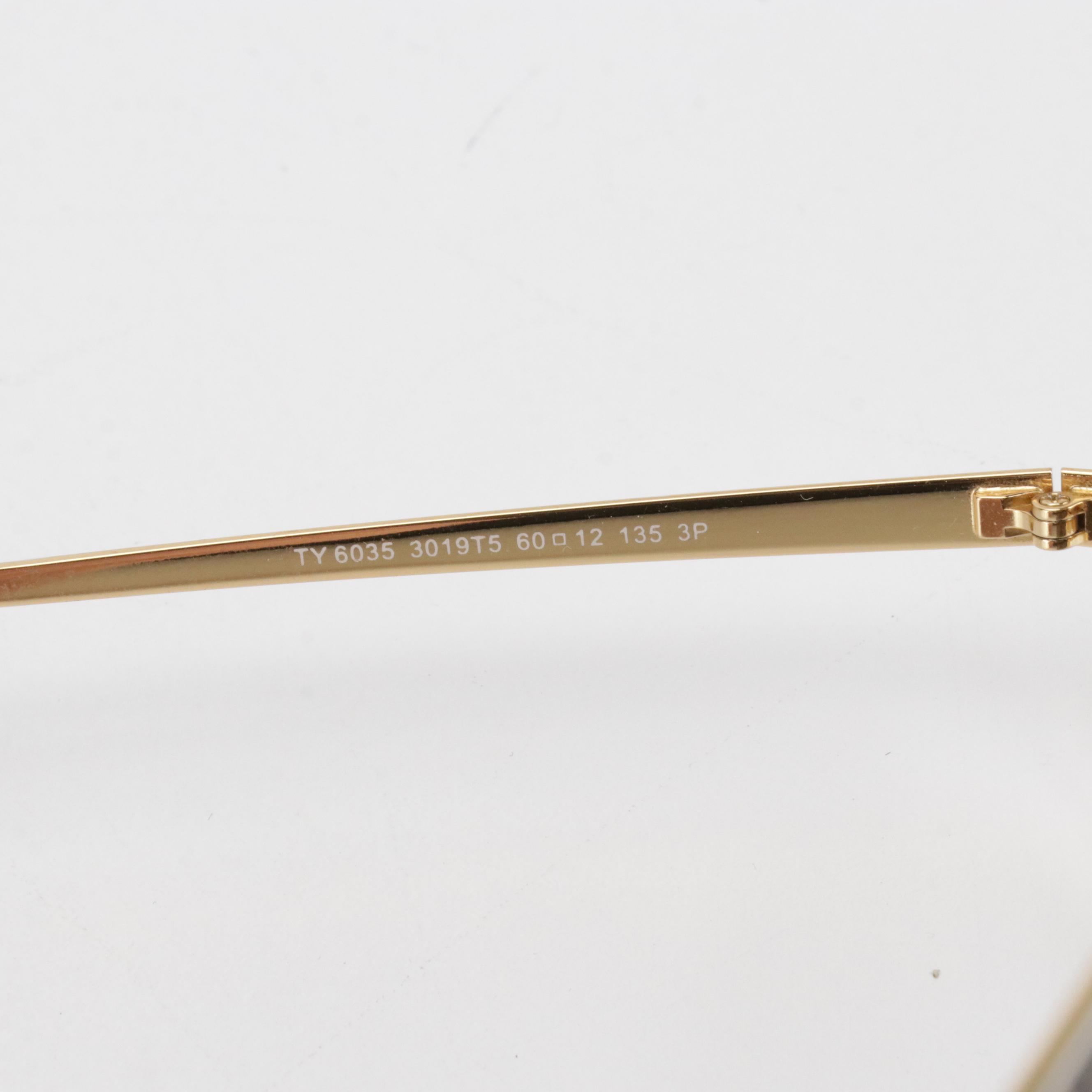 Tory Burch TY6035 3019T5 3P Polarized Aviator Sunglasses in Case