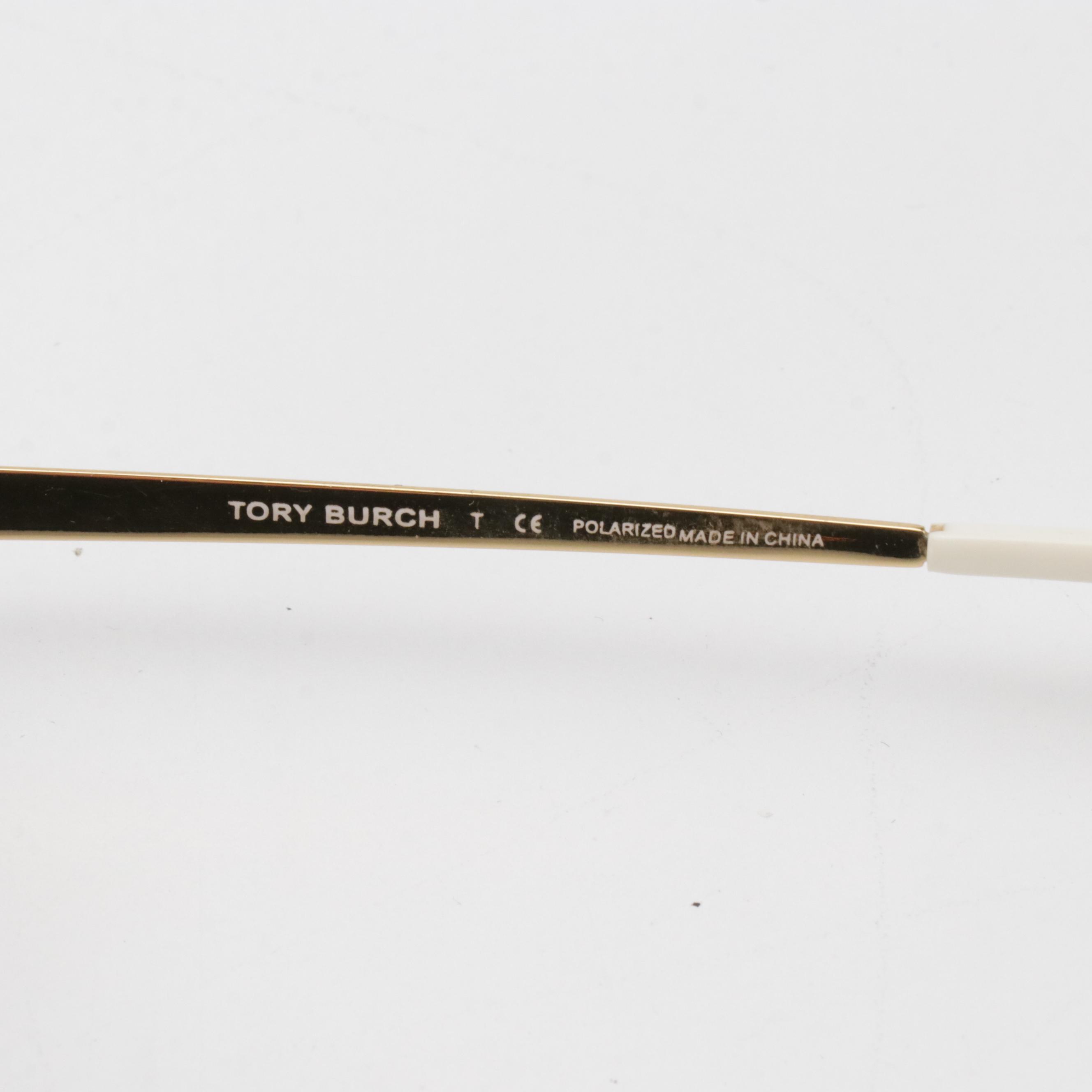 Tory Burch TY6035 3019T5 3P Polarized Aviator Sunglasses in Case