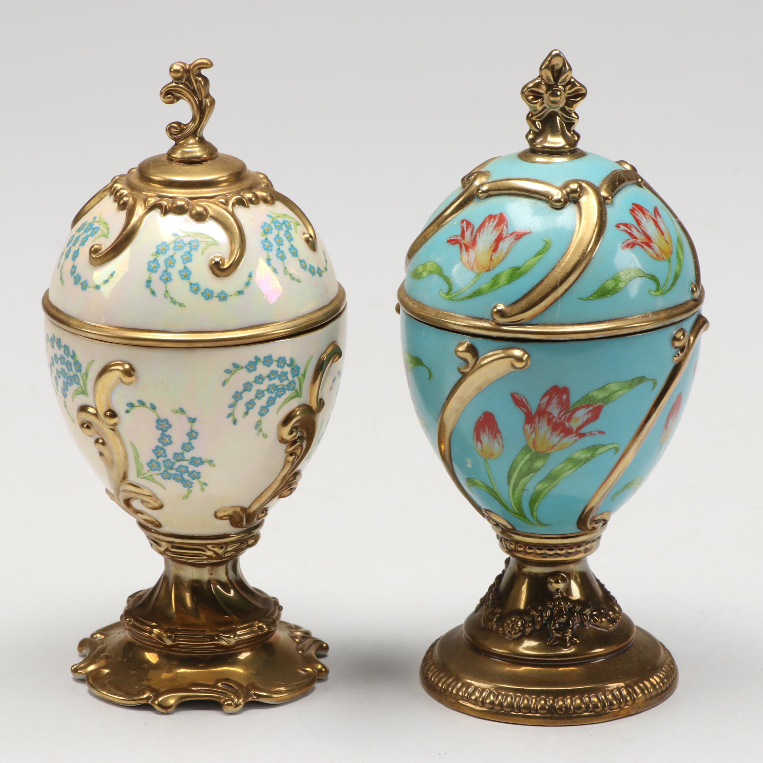 House of Fabergé "Madonna Lily" and More Porcelain Musical Eggs