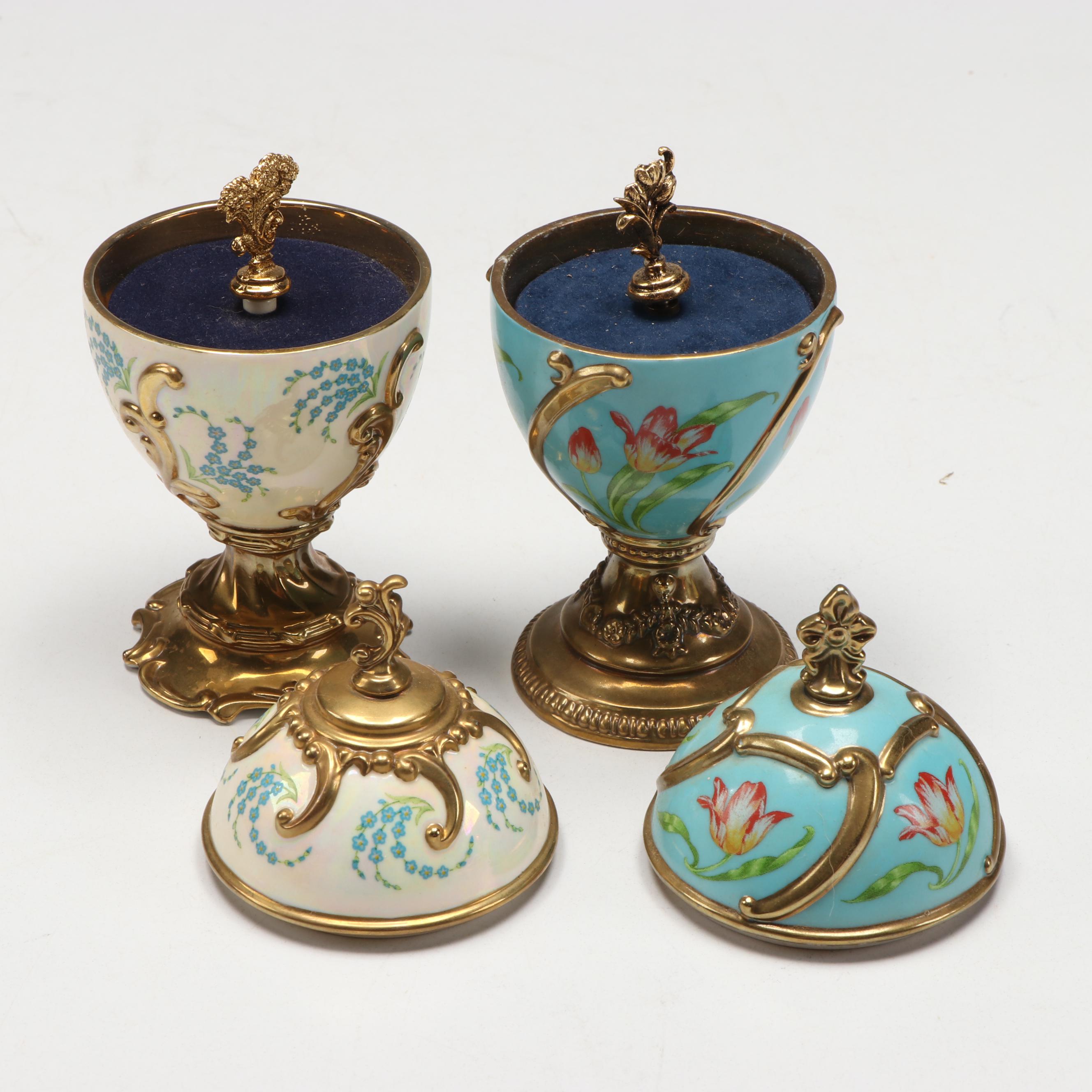 House of Fabergé "Madonna Lily" and More Porcelain Musical Eggs