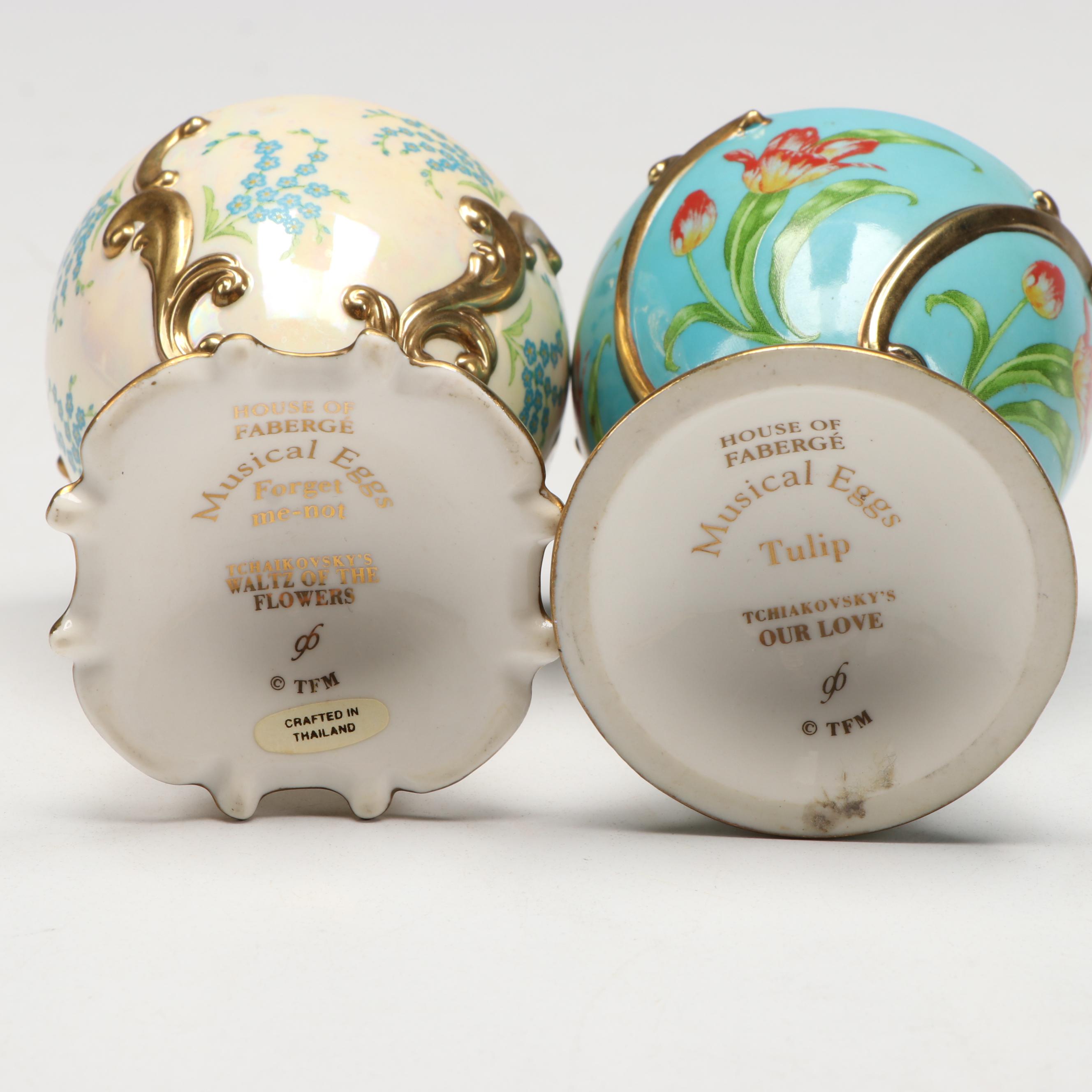 House of Fabergé "Madonna Lily" and More Porcelain Musical Eggs