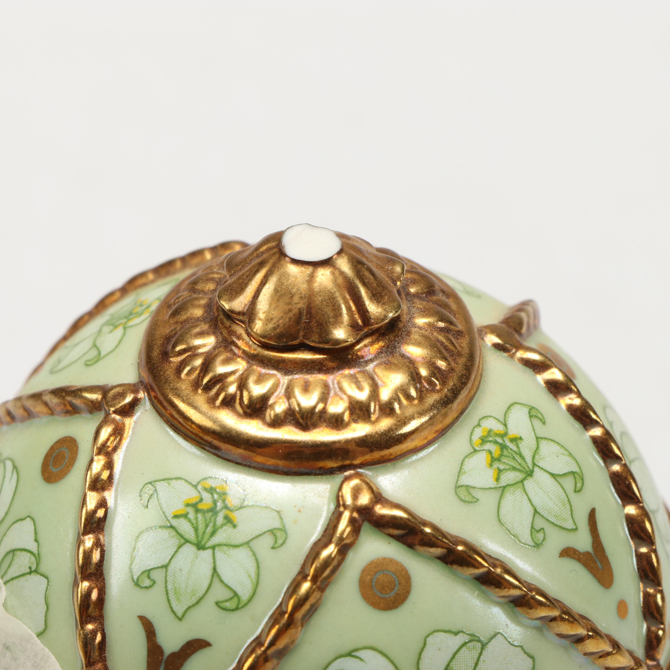 House of Fabergé "Madonna Lily" and More Porcelain Musical Eggs