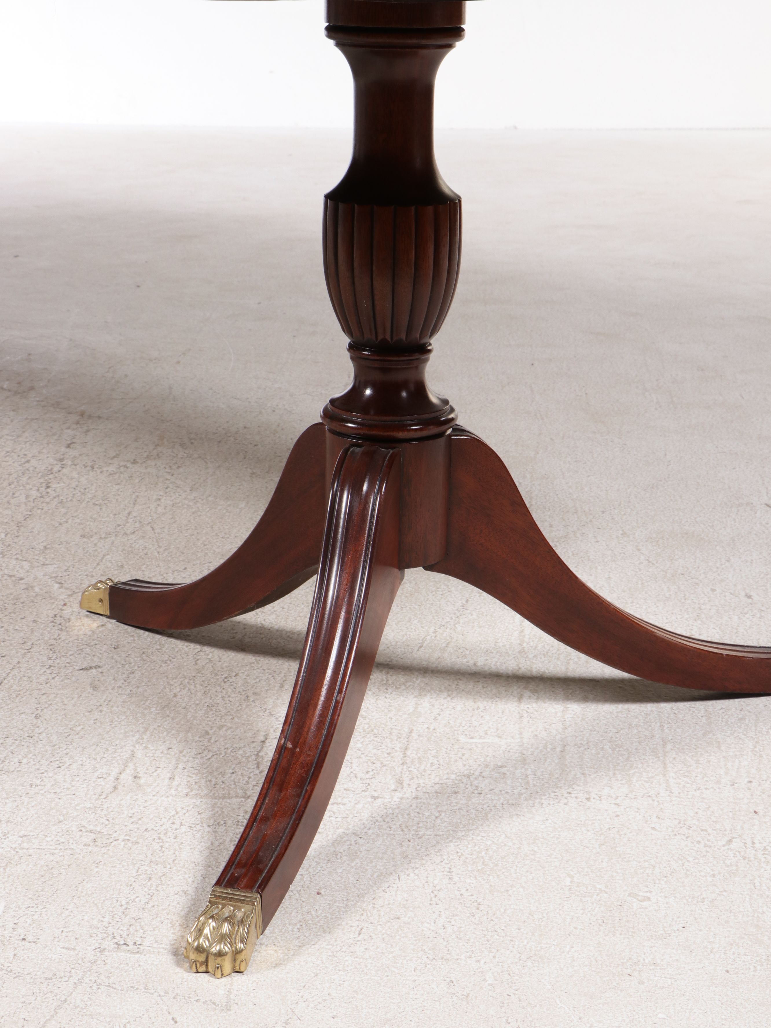 Thirteen-Piece Mahogany Dining Set with Henkel-Harris Chippendale Style Chairs