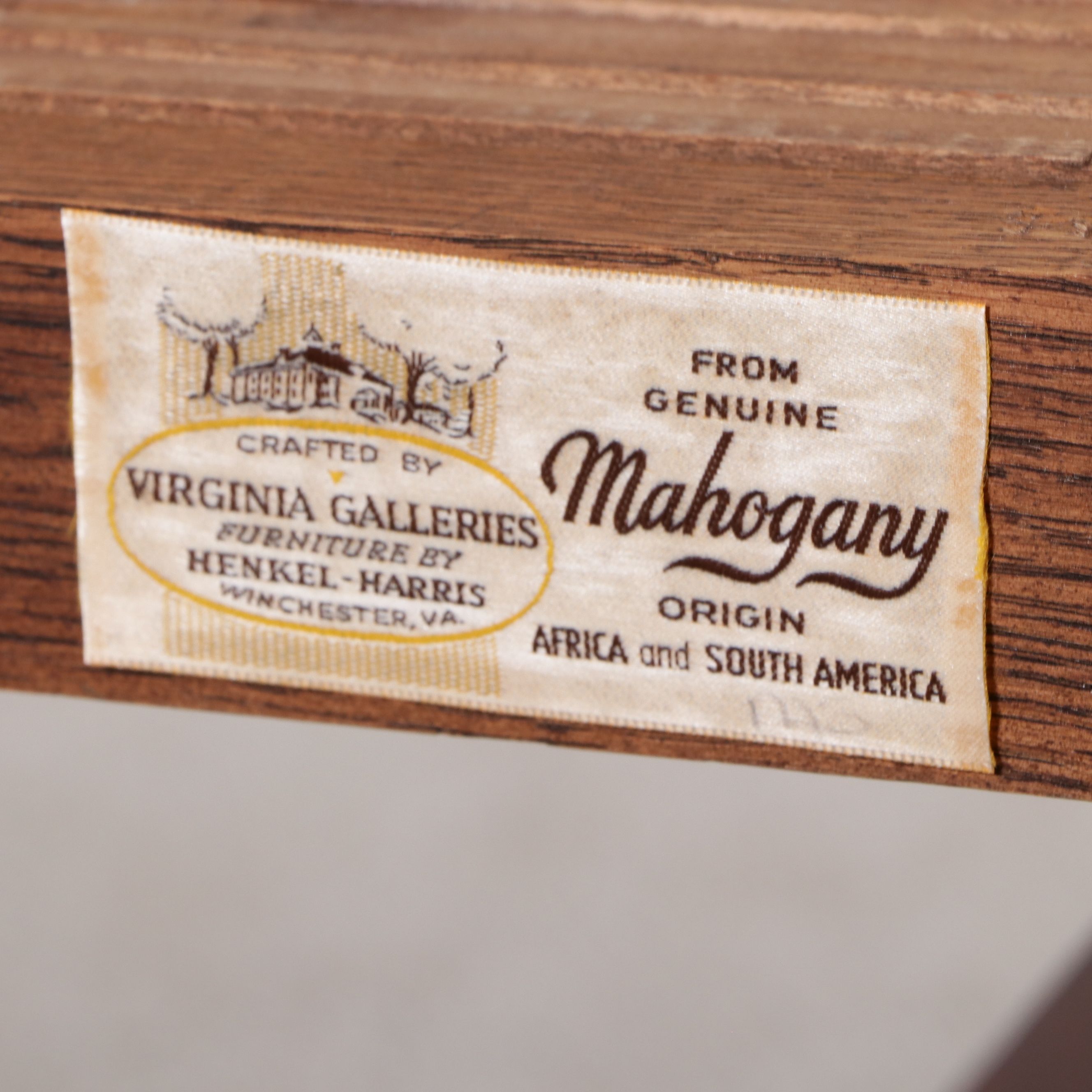 Thirteen-Piece Mahogany Dining Set with Henkel-Harris Chippendale Style Chairs