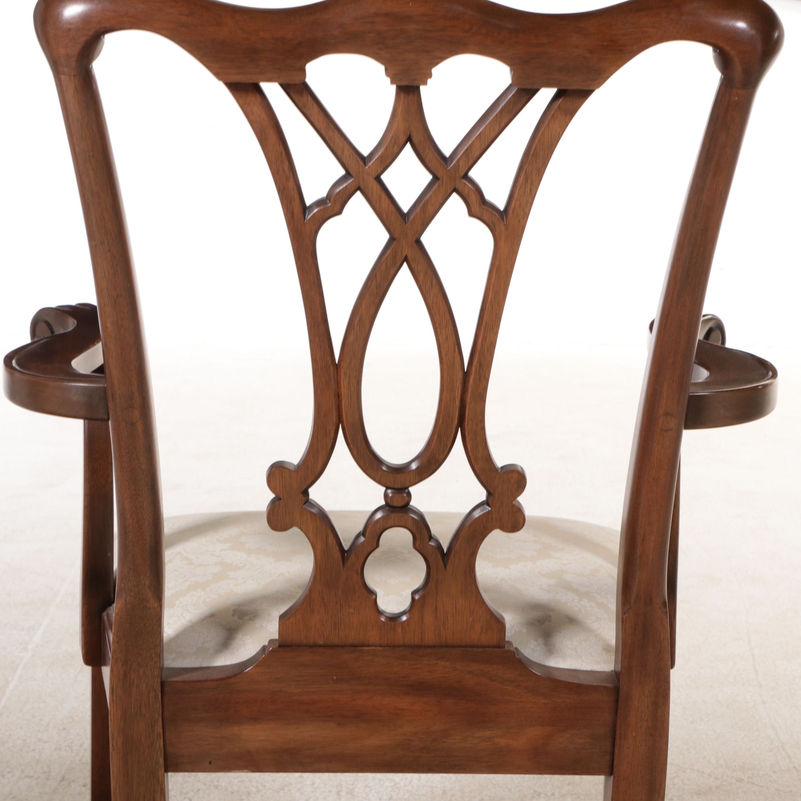 Thirteen-Piece Mahogany Dining Set with Henkel-Harris Chippendale Style Chairs