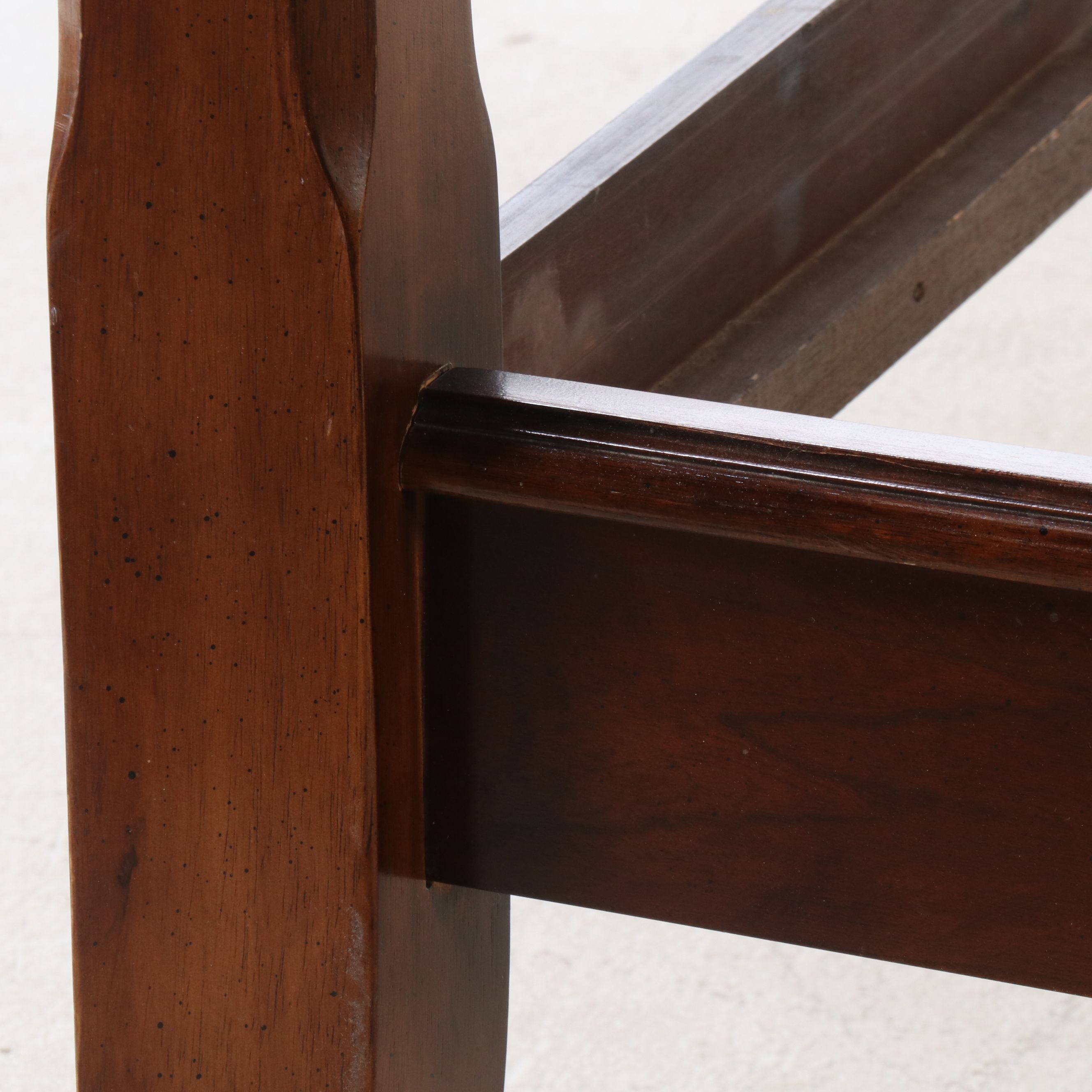 Federal Style Mahogany Four-Poster Rice Bed Frame, 20th Century