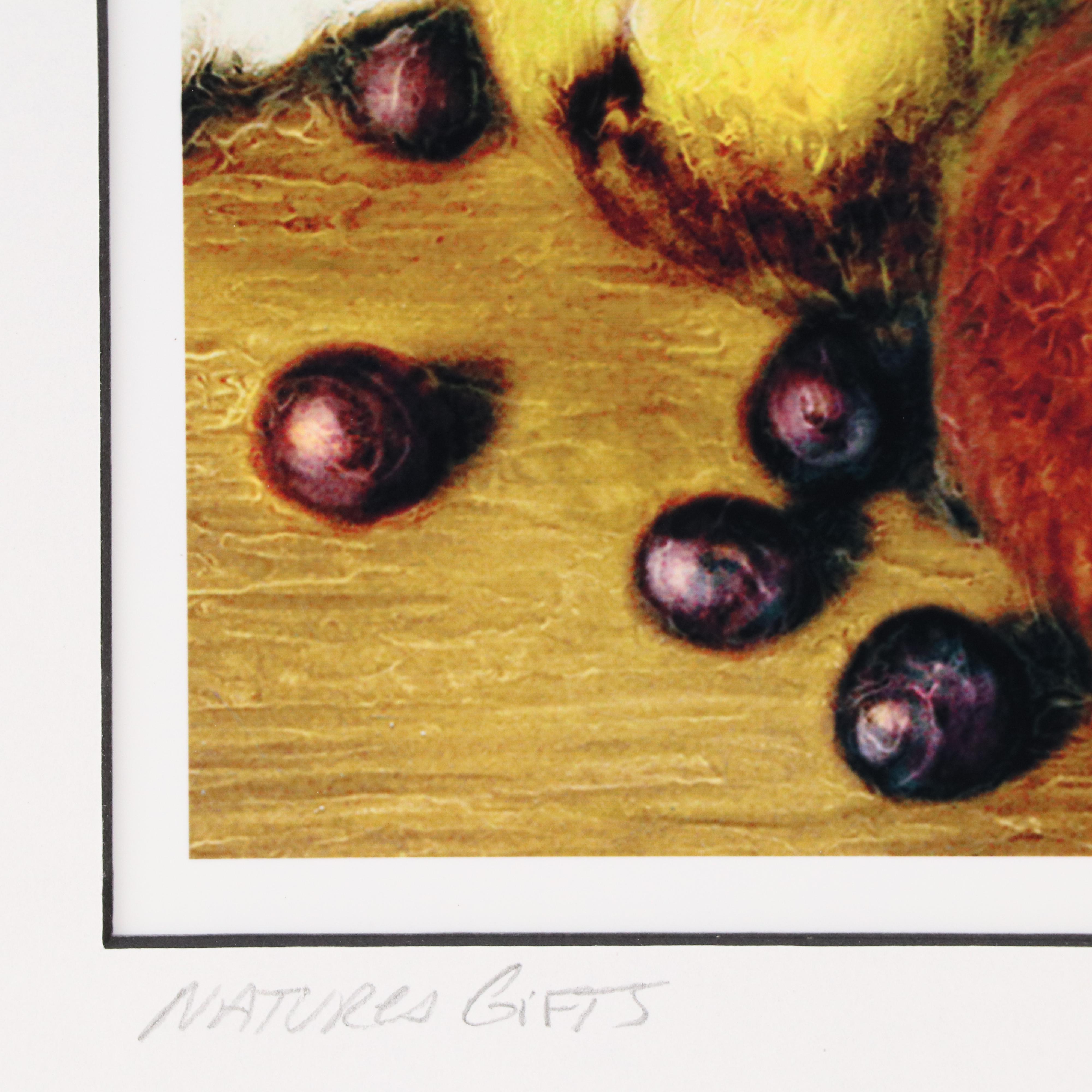Sandra L. Russell Digital Print of Fruit Still Life "Nature's Gifts," 21st C.