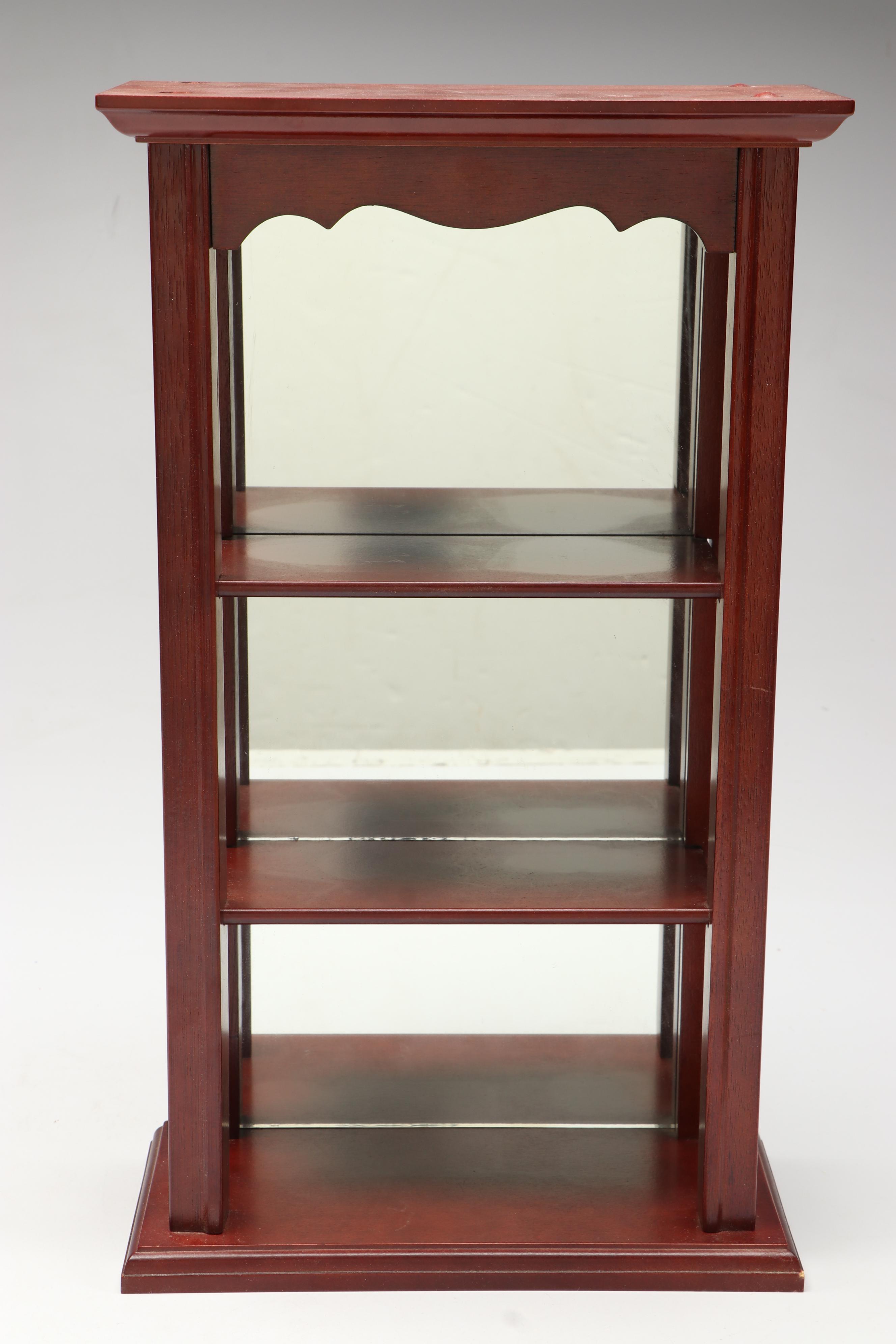 Lenox Porcelain Christmas Boxes with Wooden Display Stand