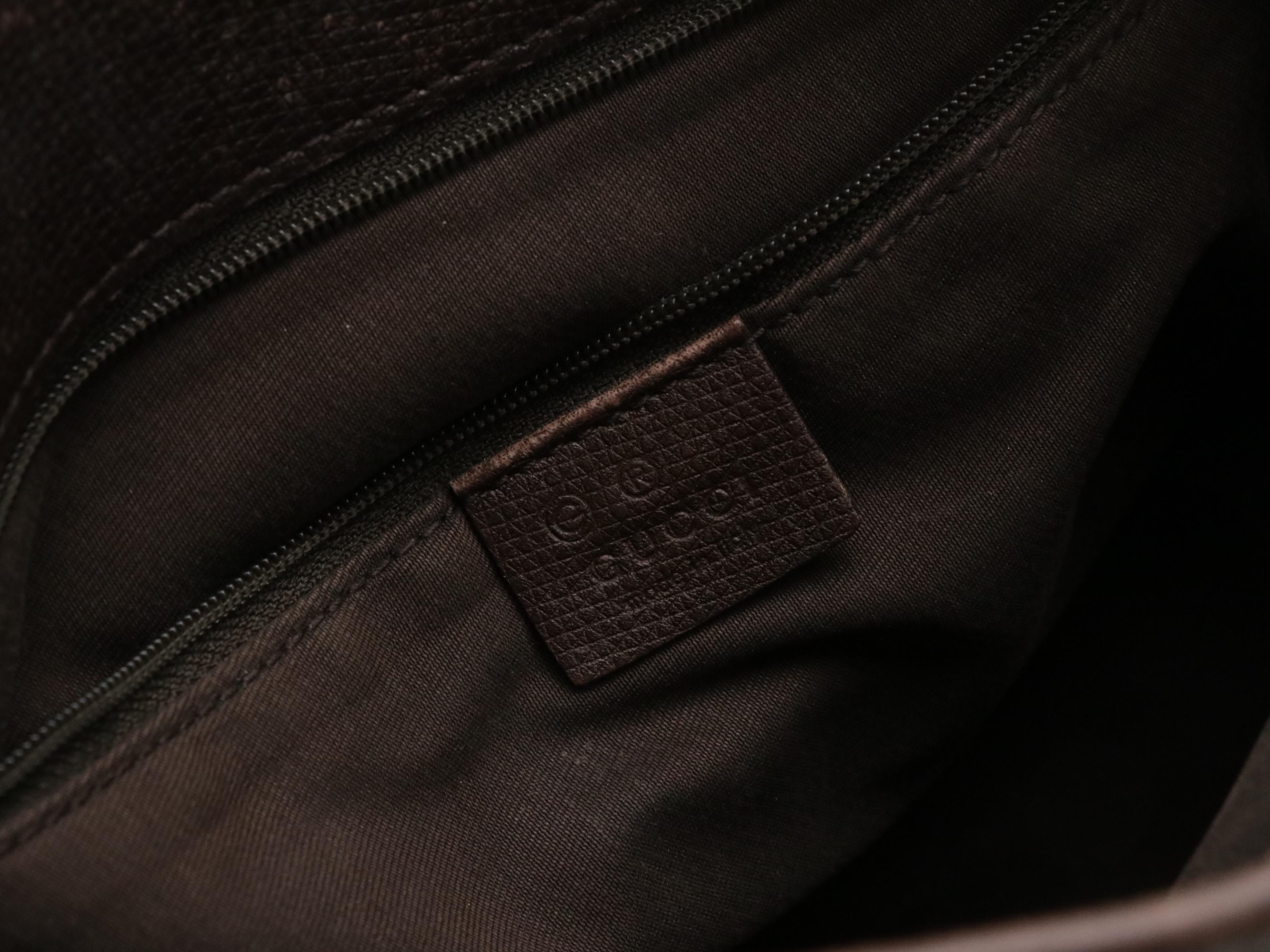 Gucci Eclipse Small Bag in GG Nylon Jacquard with Leather Trim