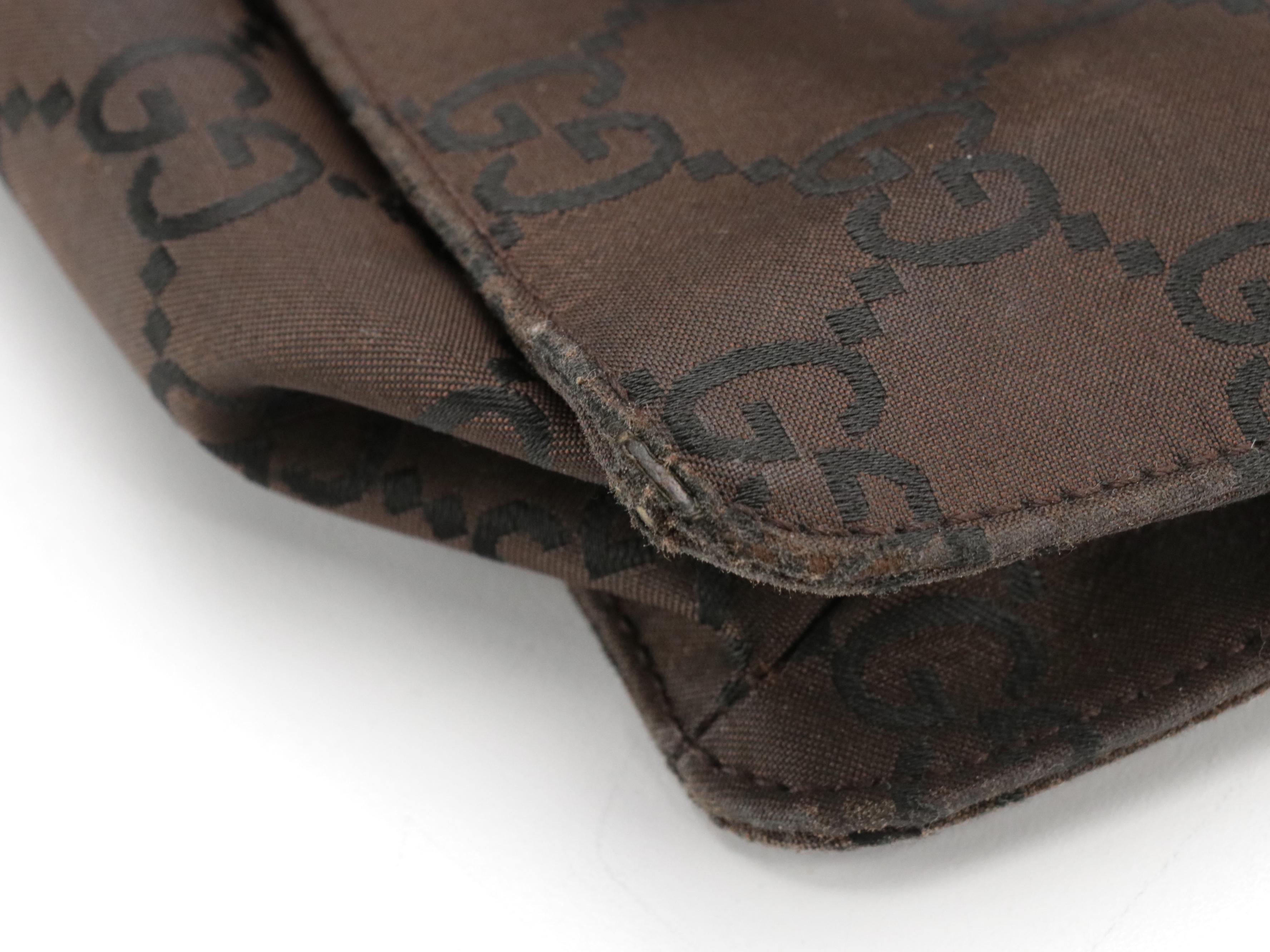 Gucci Eclipse Small Bag in GG Nylon Jacquard with Leather Trim