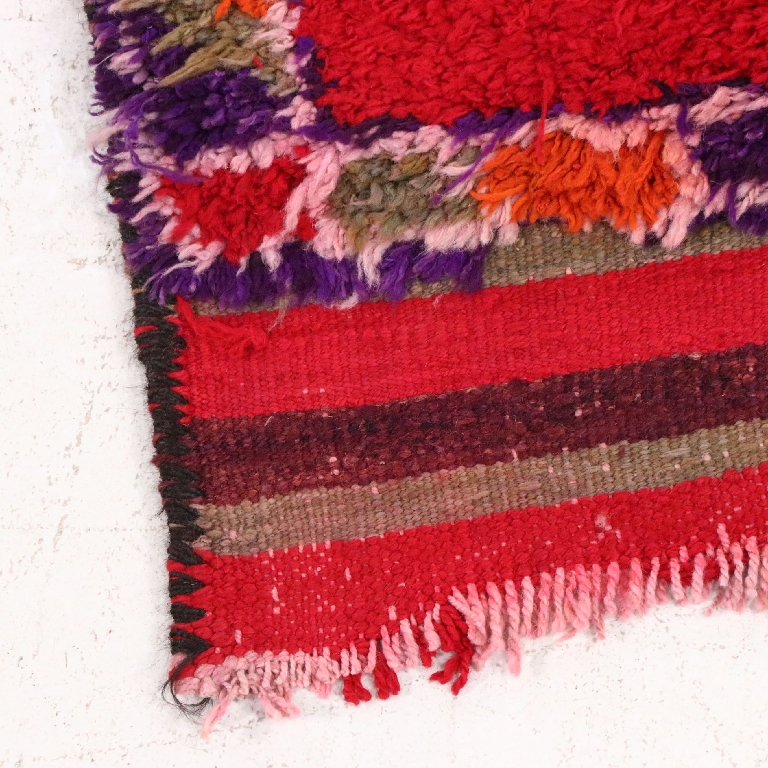 2'9 x 11'2 Hand-Knotted Turkish Village Carpet Runner Long Rug