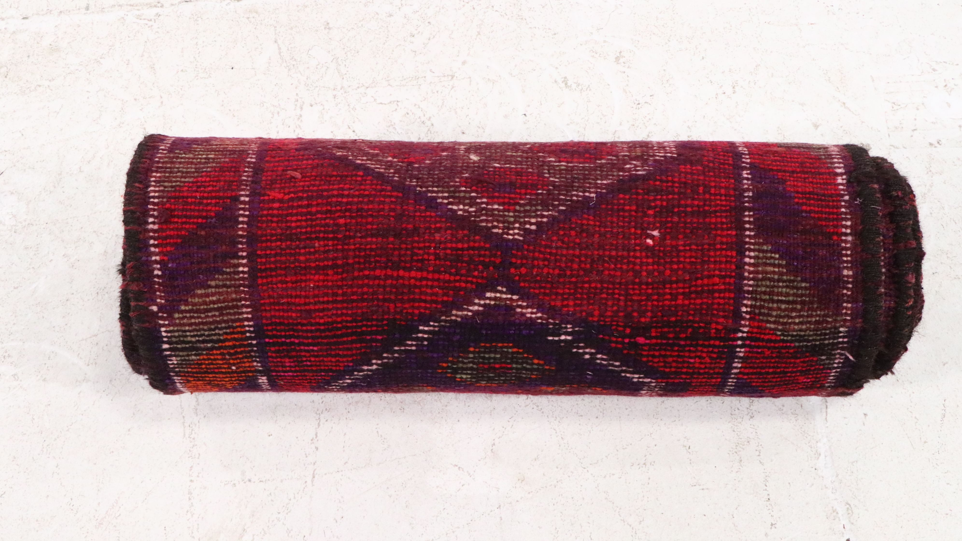 2'9 x 11'2 Hand-Knotted Turkish Village Carpet Runner Long Rug