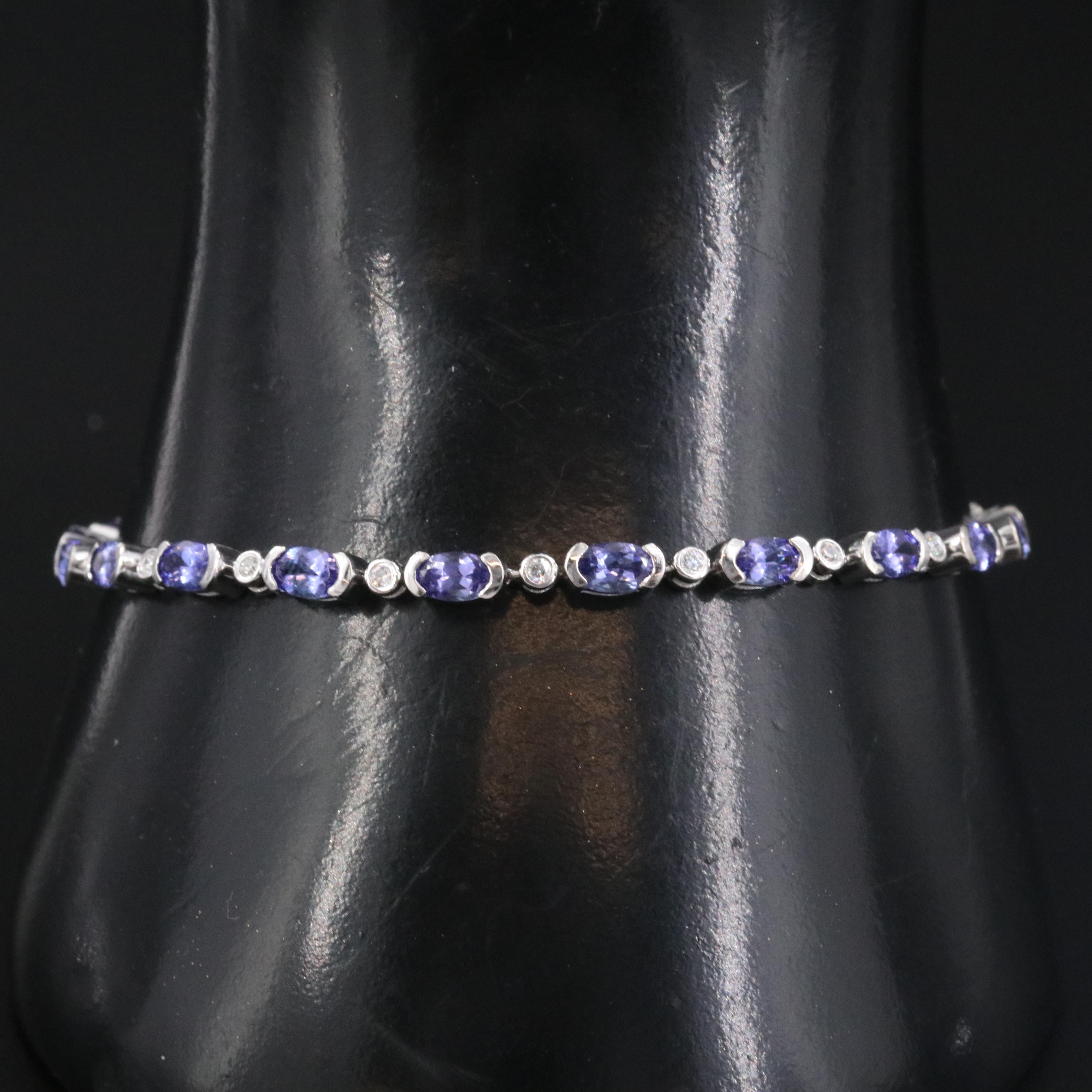 14K Tanzanite and Diamond Bracelet