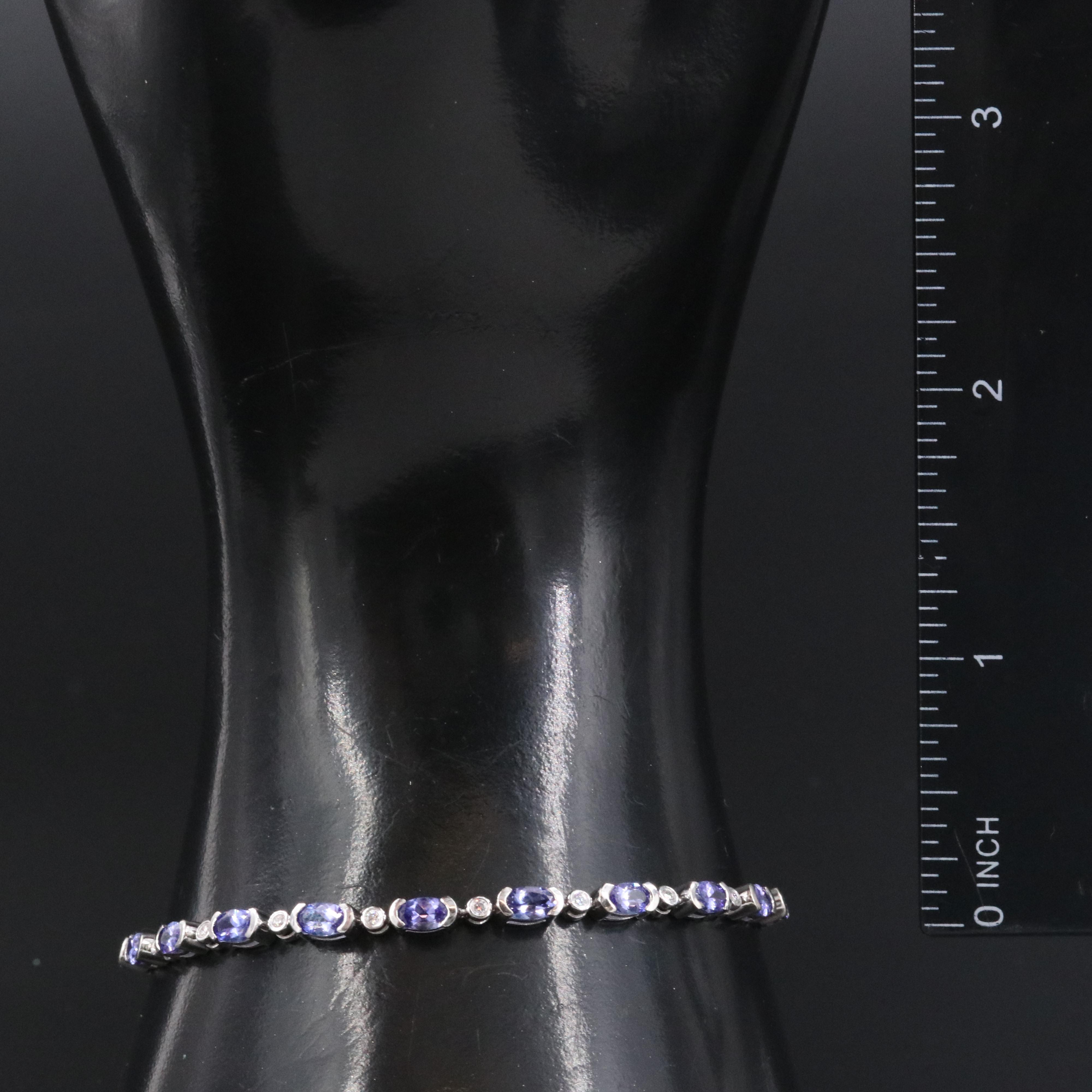 14K Tanzanite and Diamond Bracelet