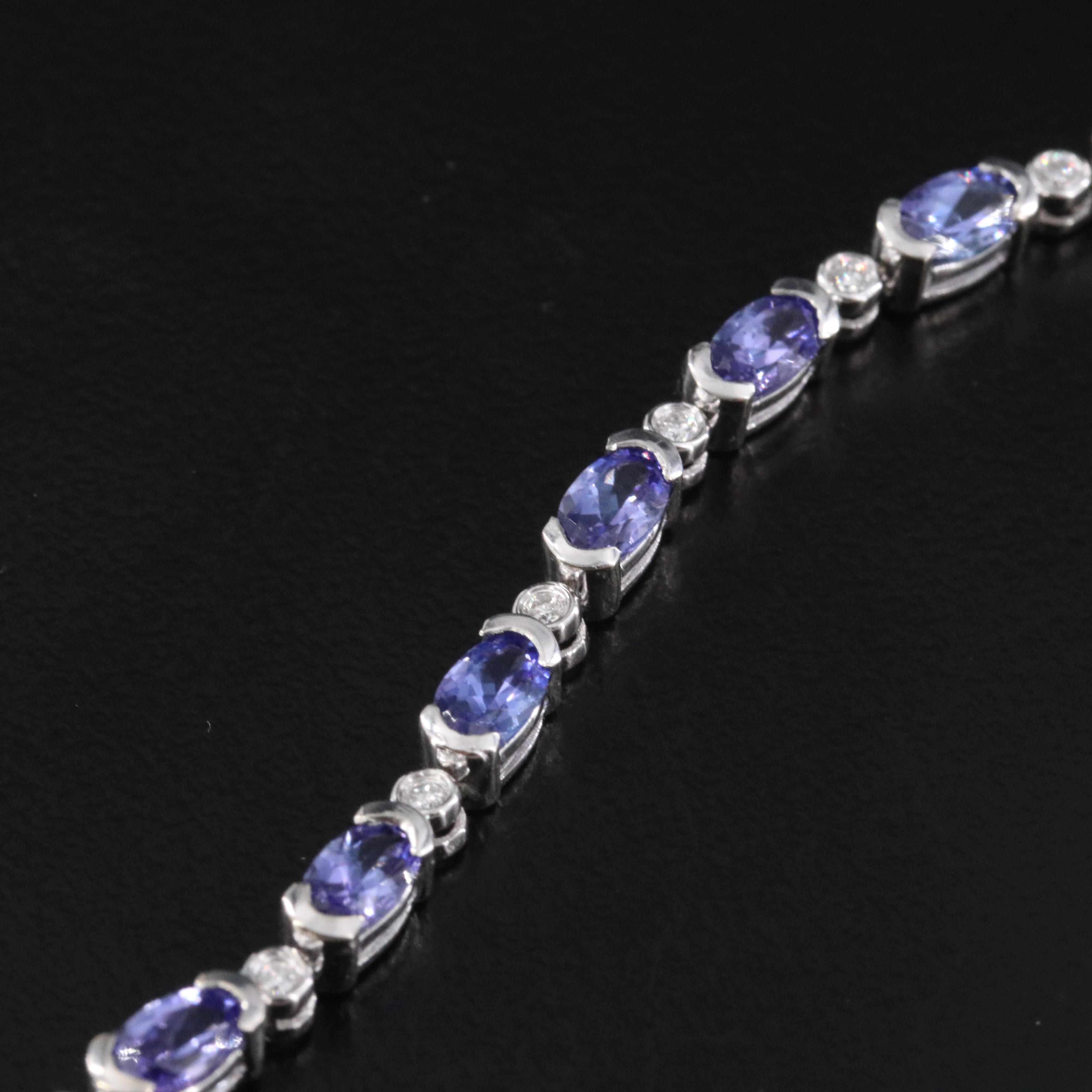 14K Tanzanite and Diamond Bracelet