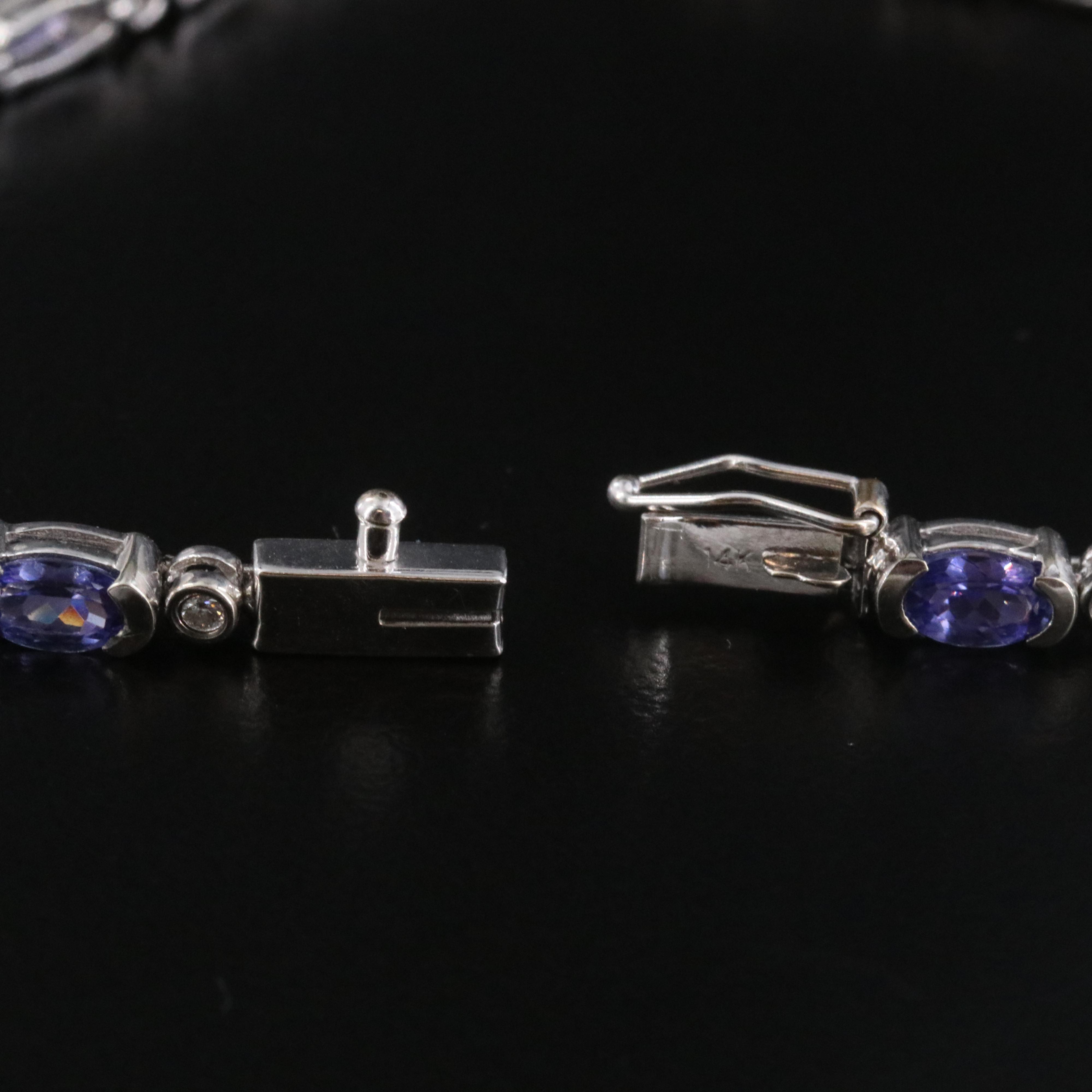 14K Tanzanite and Diamond Bracelet