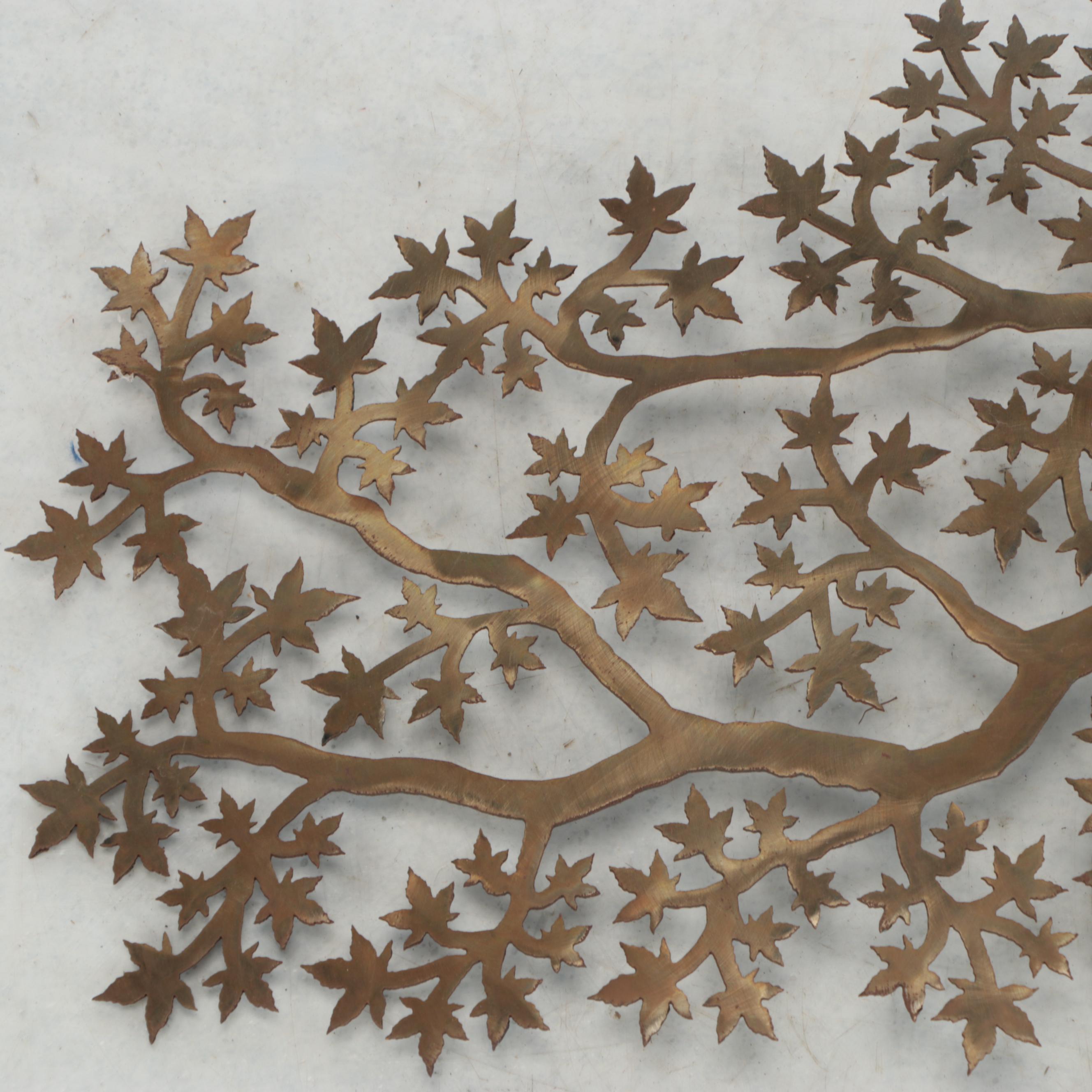 Bronze Metal Tree Wall Decoration
