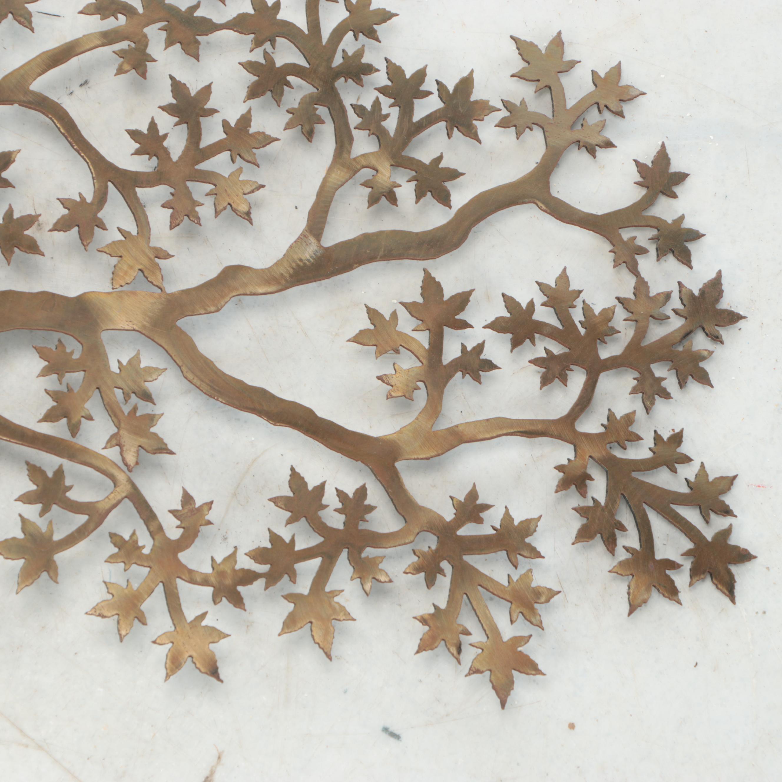 Bronze Metal Tree Wall Decoration