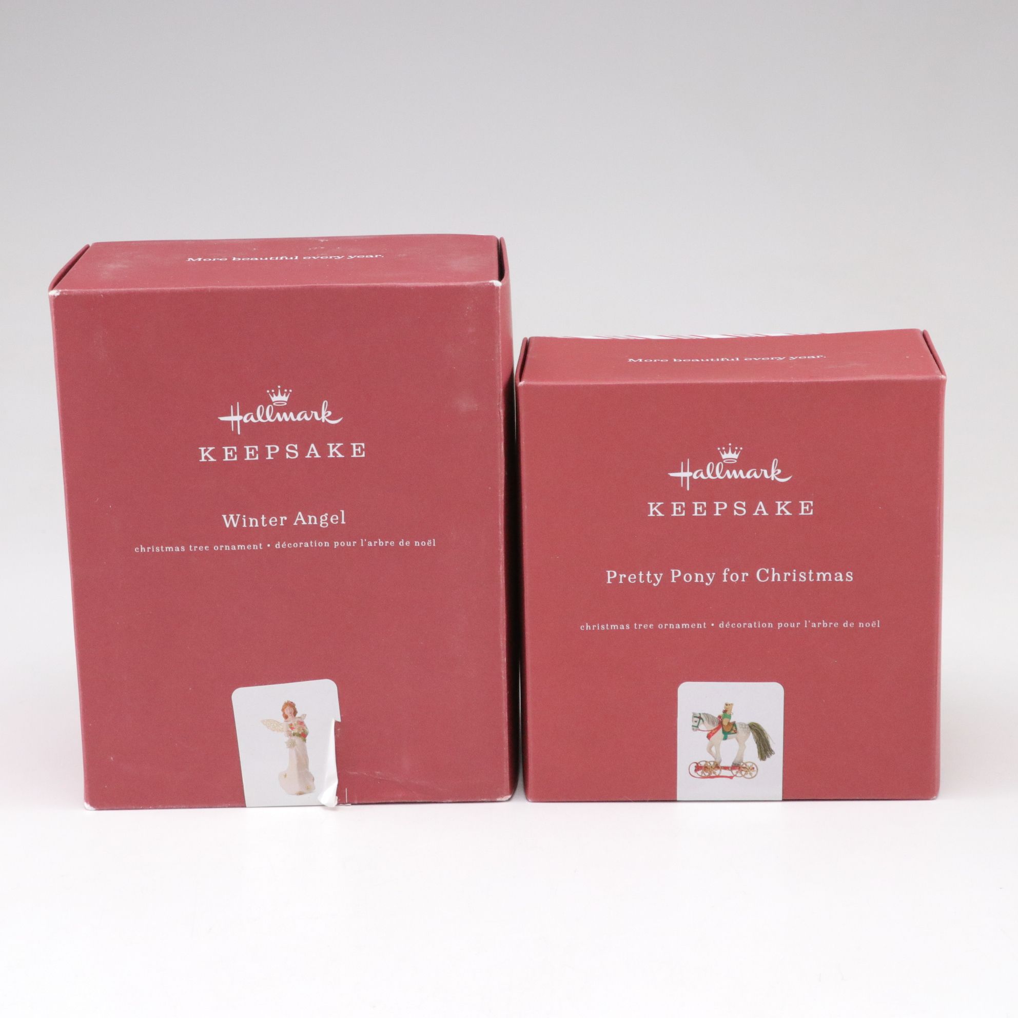 Halllmark Christmas Angel Display with Collection of Keepsake Ornaments