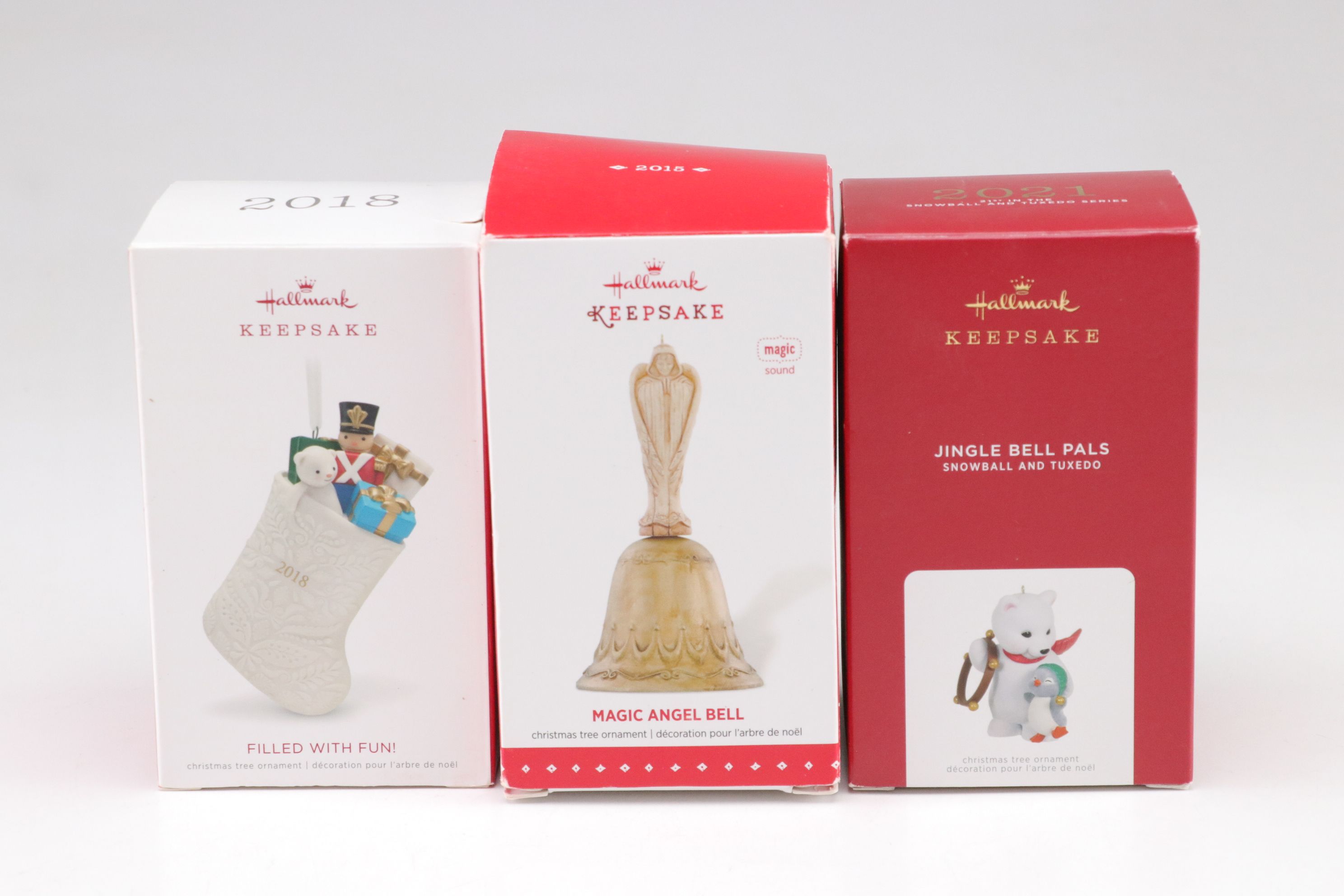 Halllmark Christmas Angel Display with Collection of Keepsake Ornaments