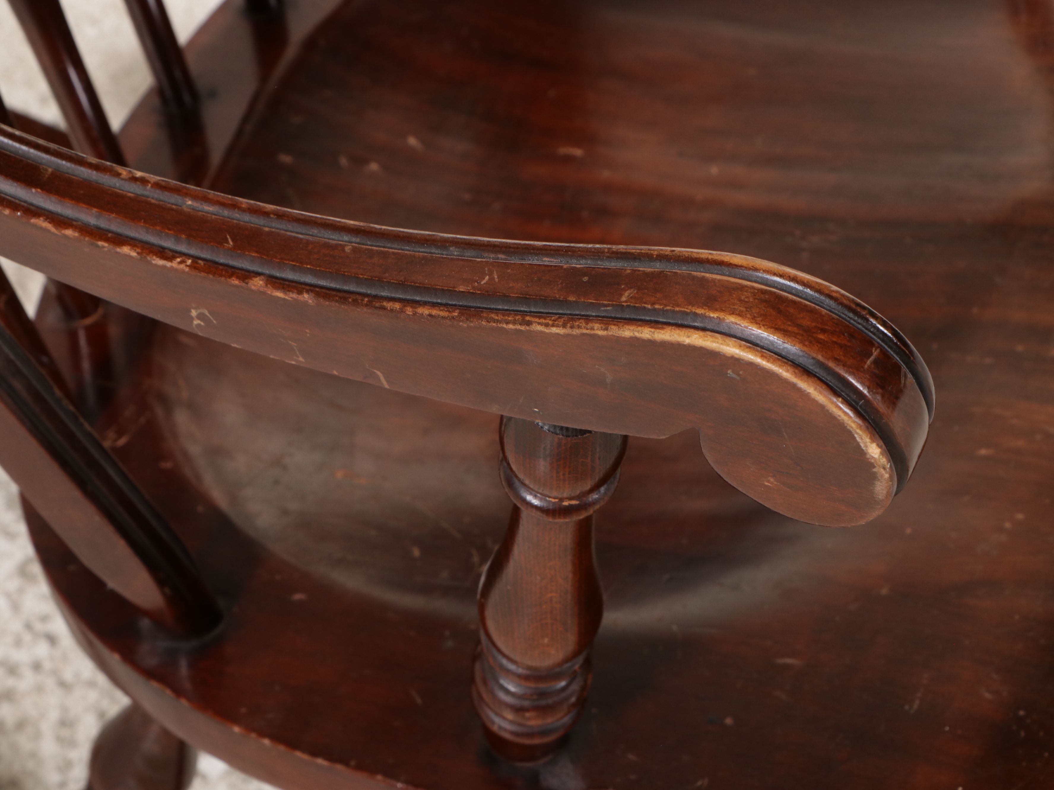 Tell City Chair Company Mahogany Windsor Style Rocking Chair