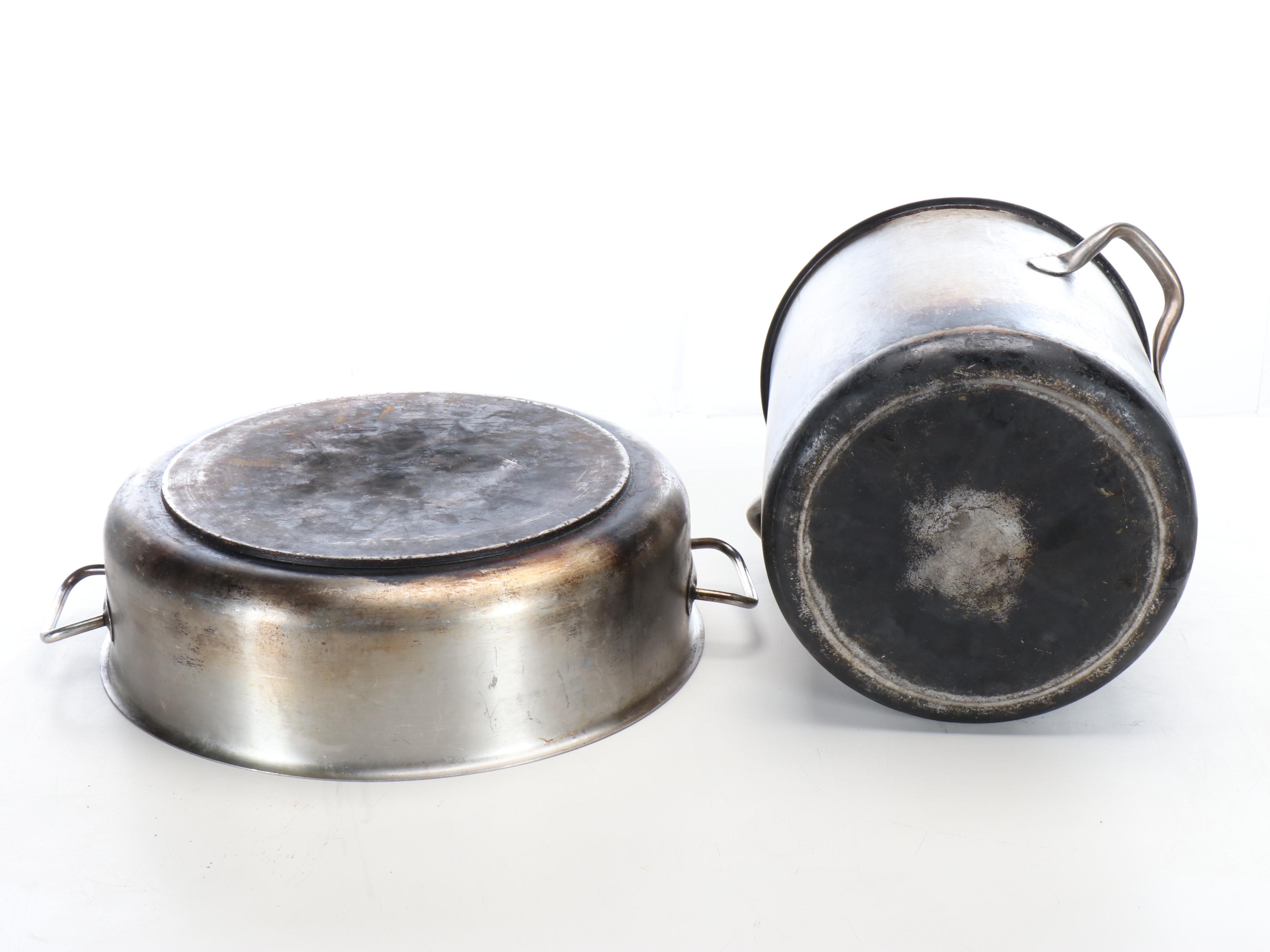 Metal Stockpots, Oval Skillet and Ladles