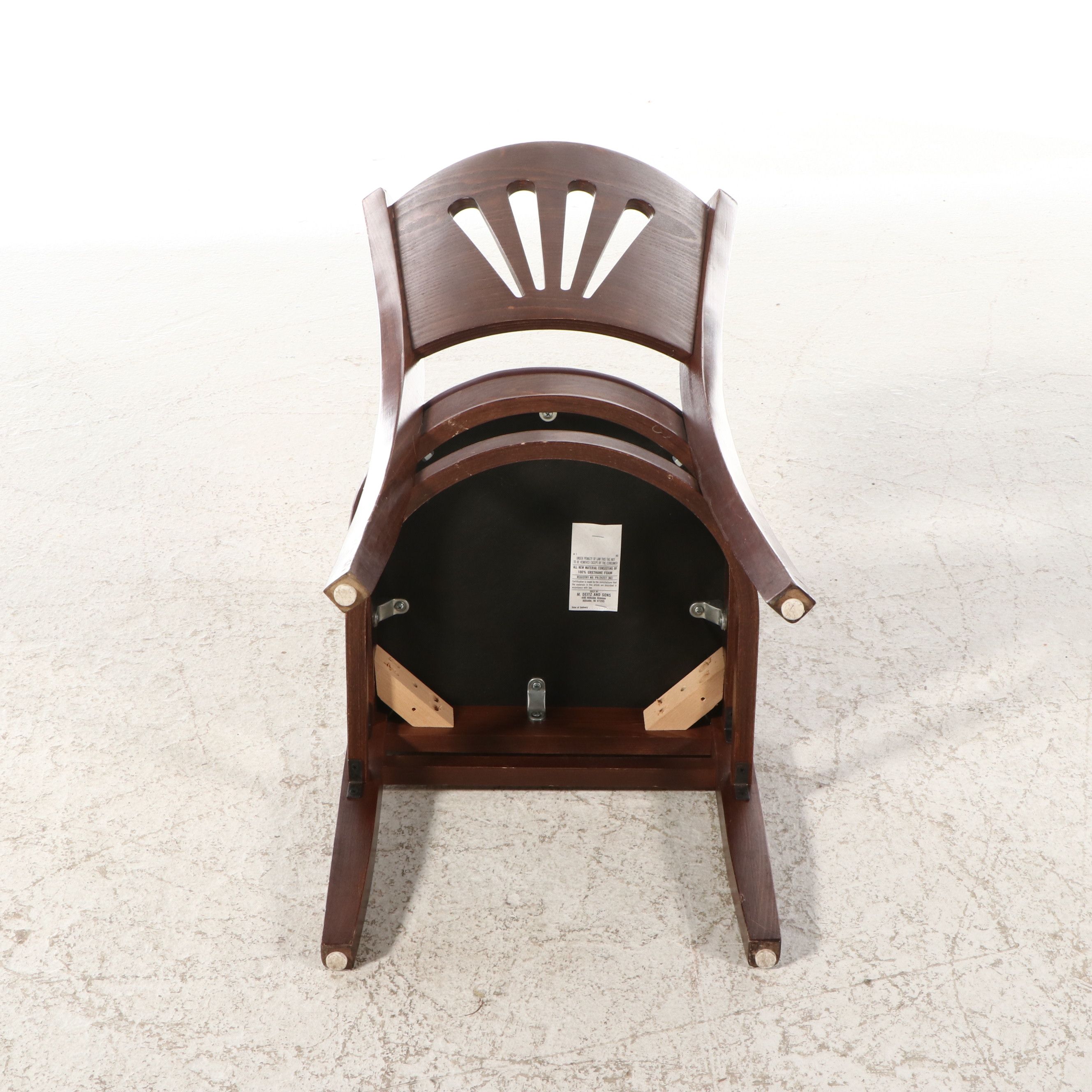 M. Deitz and Sons Cast Iron and Laminate Pub Table with Chairs