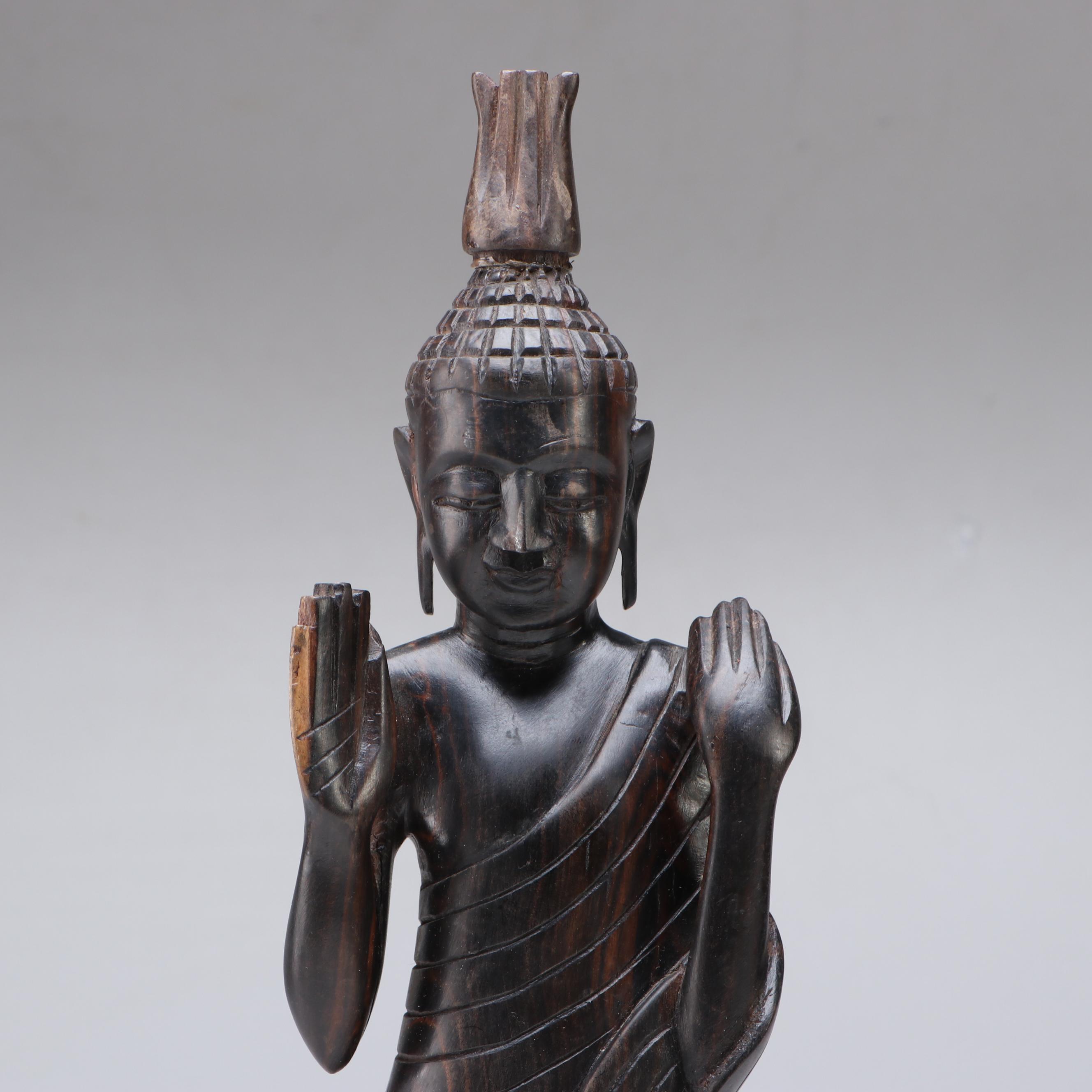 Ironwood Carved Buddha