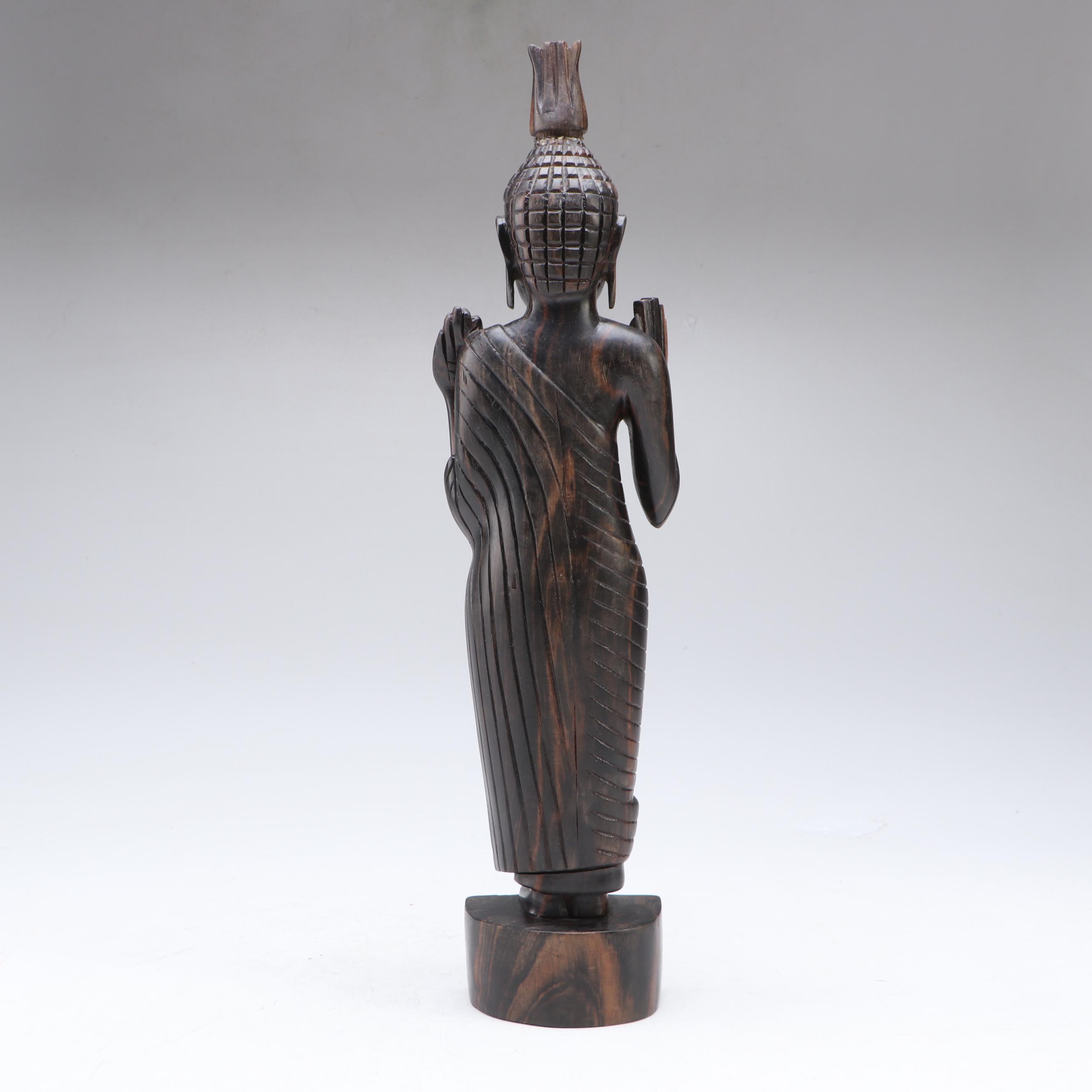 Ironwood Carved Buddha