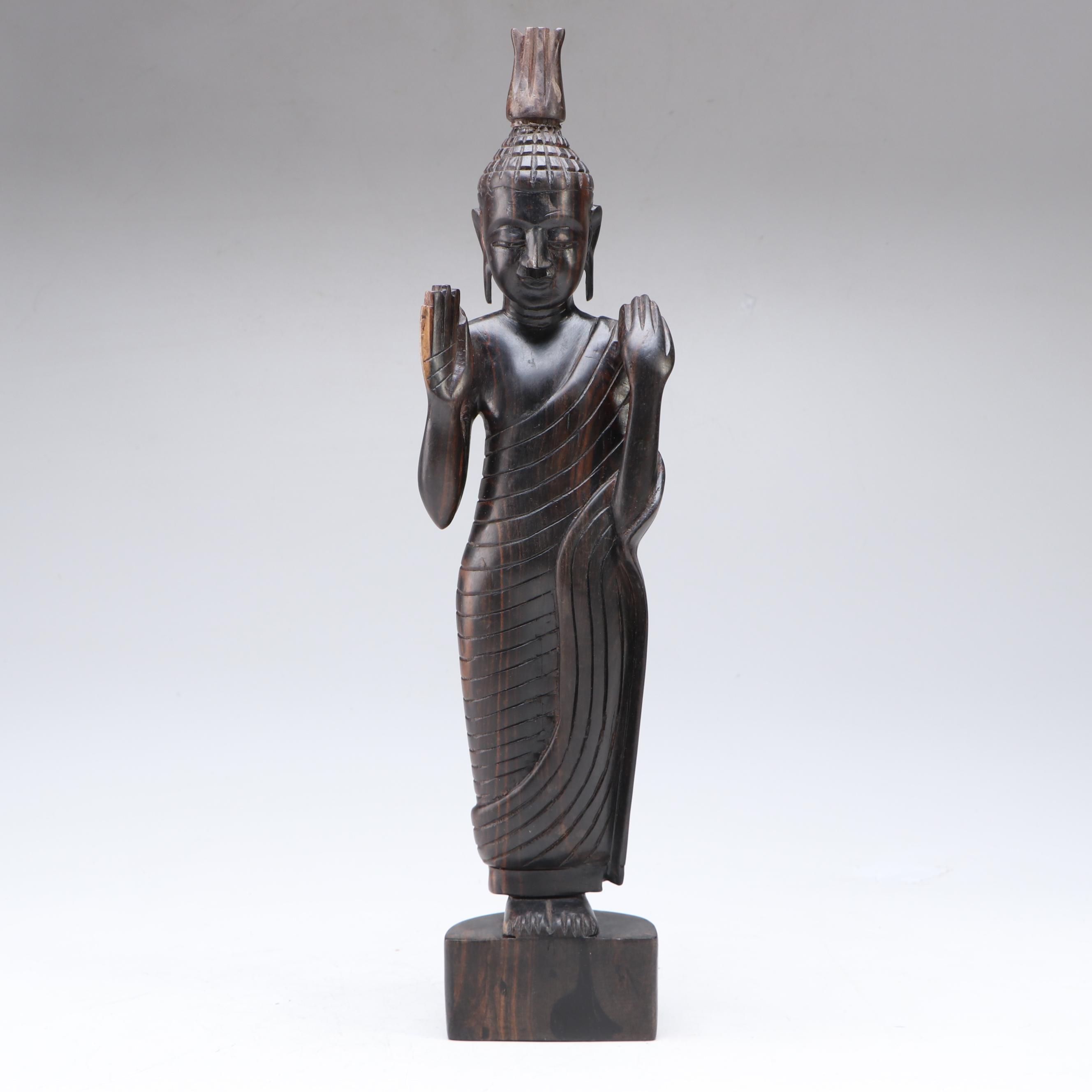 Ironwood Carved Buddha
