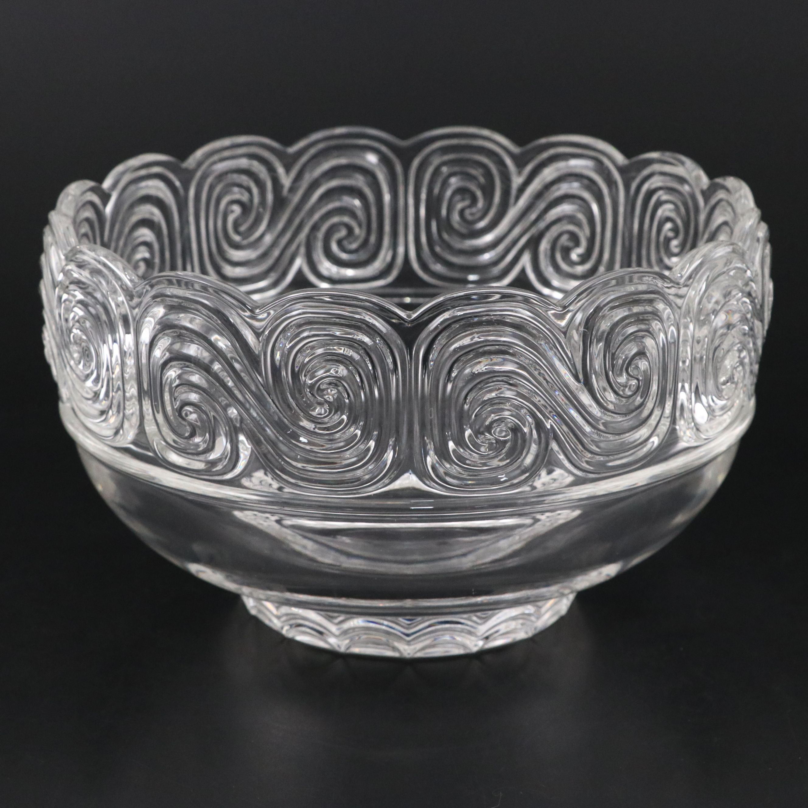 Tiffany & Co. Louis Comfort Tiffany Collection Footed Crystal Bowl
