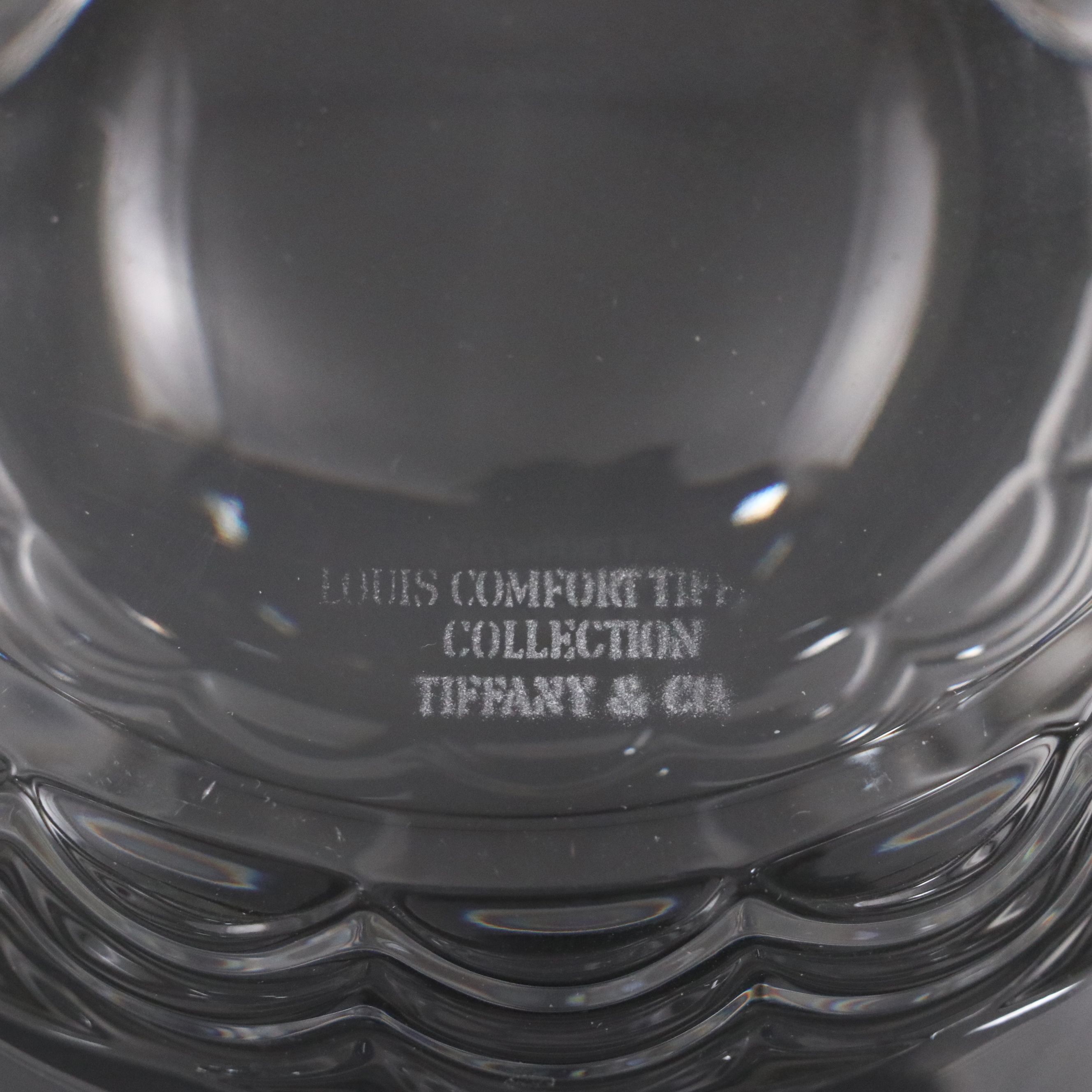 Tiffany & Co. Louis Comfort Tiffany Collection Footed Crystal Bowl