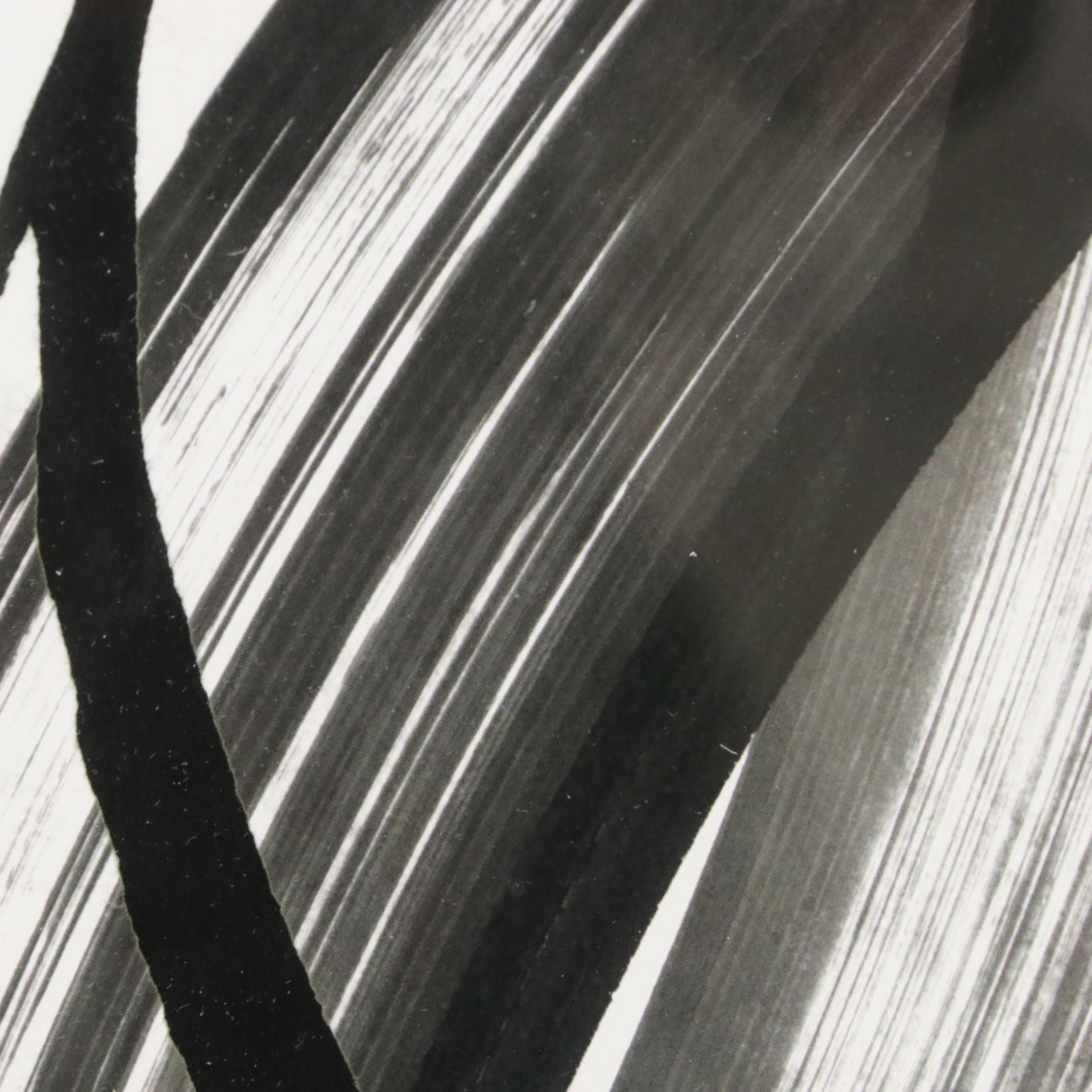 After Dan Meneely Abstract Offset Lithographs "Black and White Pop I & II"