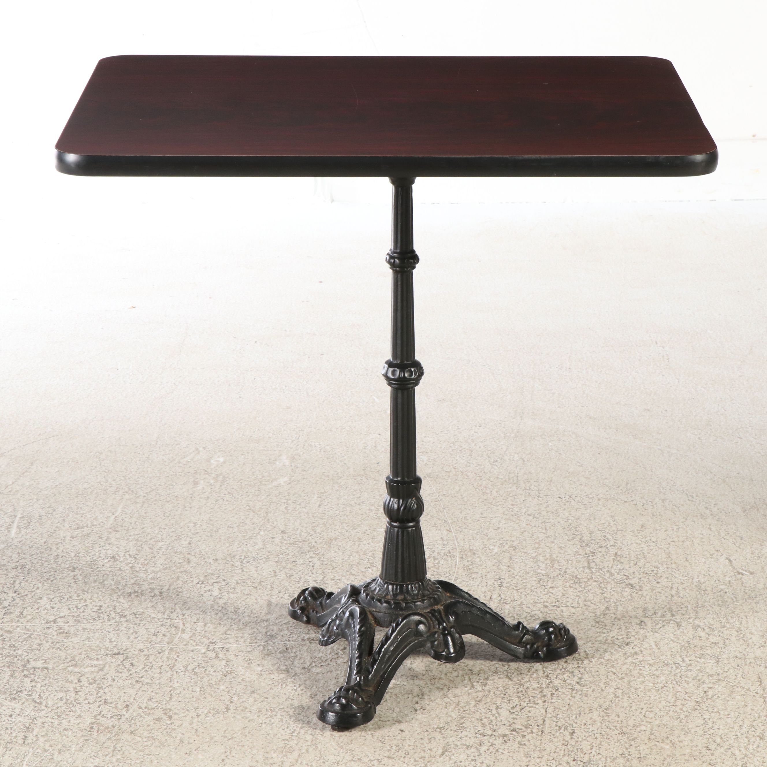 M. Deitz & Sons Laminate and Cast Iron Pub Table with Chairs