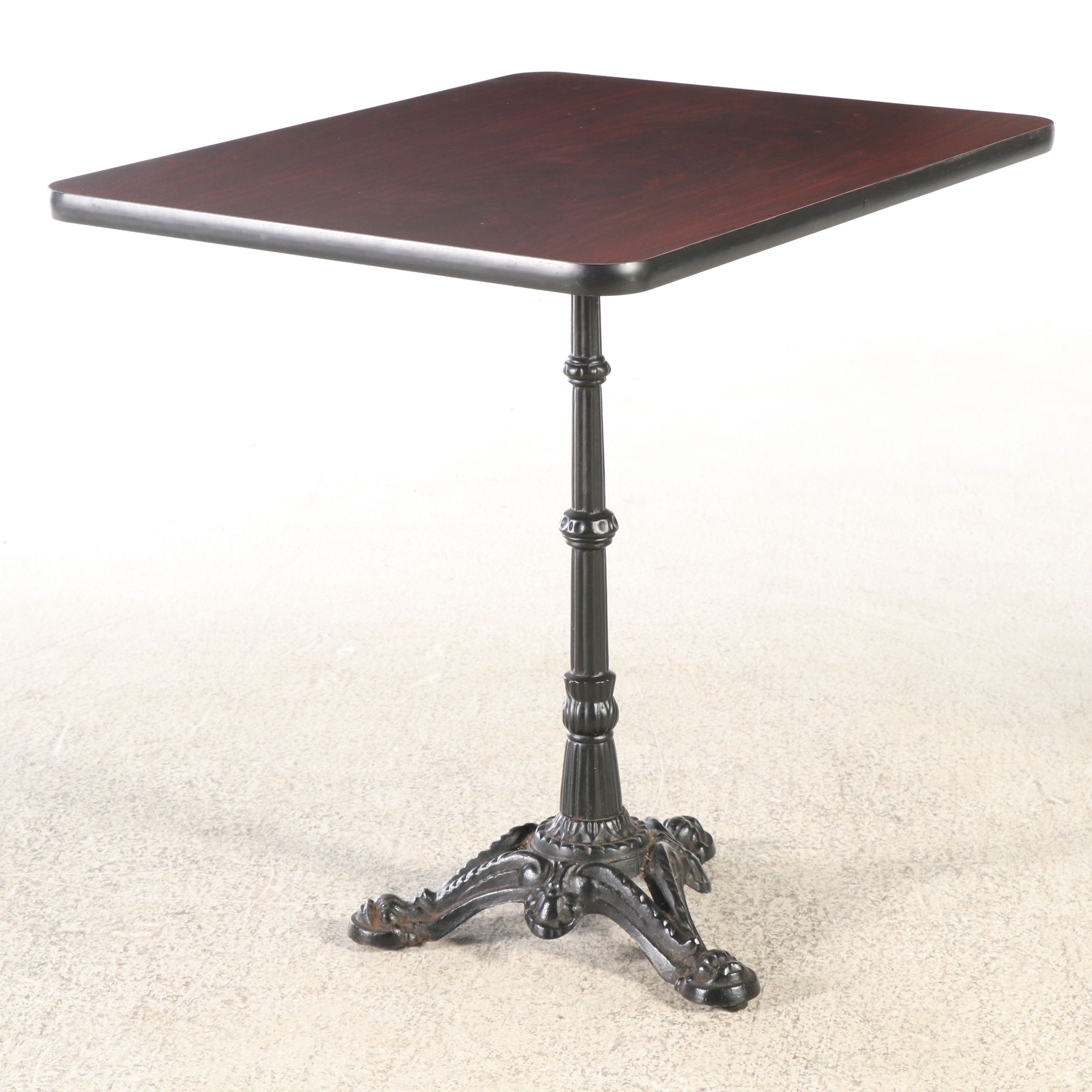 M. Deitz & Sons Laminate and Cast Iron Pub Table with Chairs