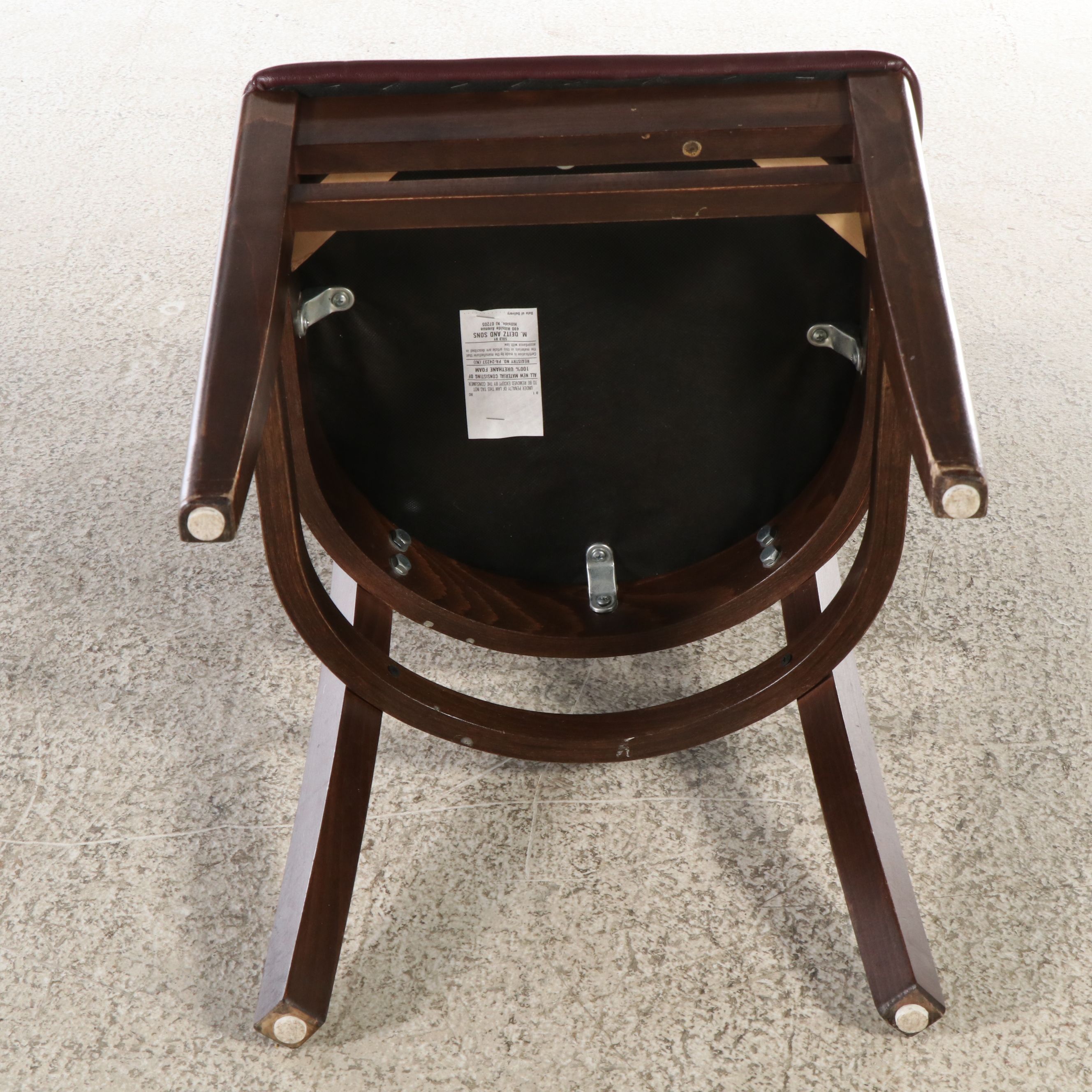 M. Deitz & Sons Laminate and Cast Iron Pub Table with Chairs