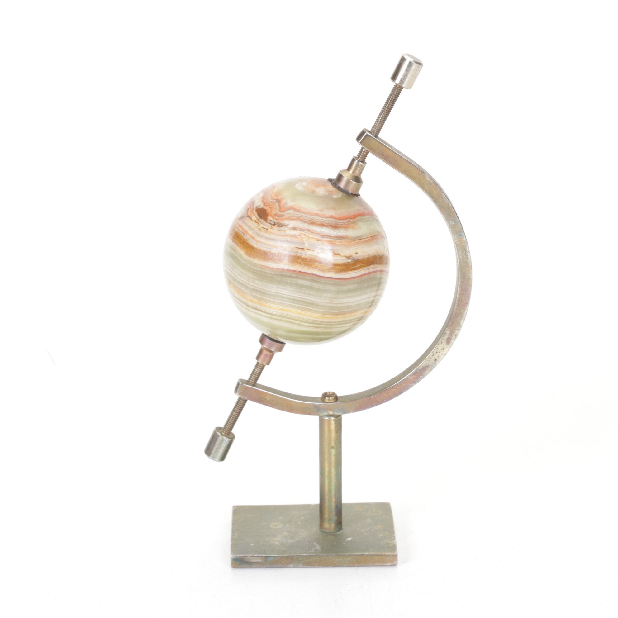 Hand-Crafted Humidor with Souvenir Ashtrays, Banded Calcite Globe & More